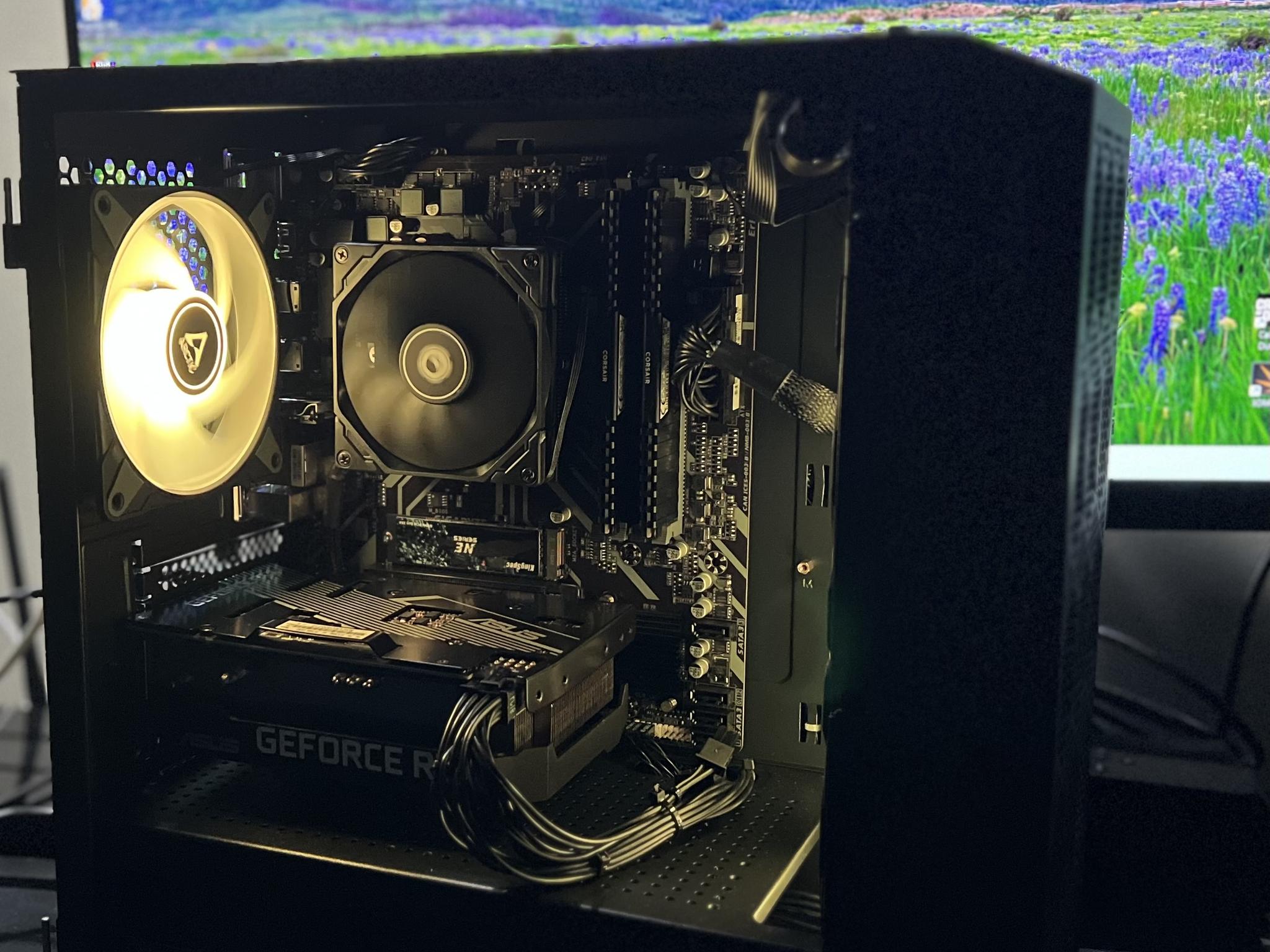 Budget Gaming PC Ryzen 5 3600/RTX 3050 8GB/1 TB SSD NVME/ARGB fans