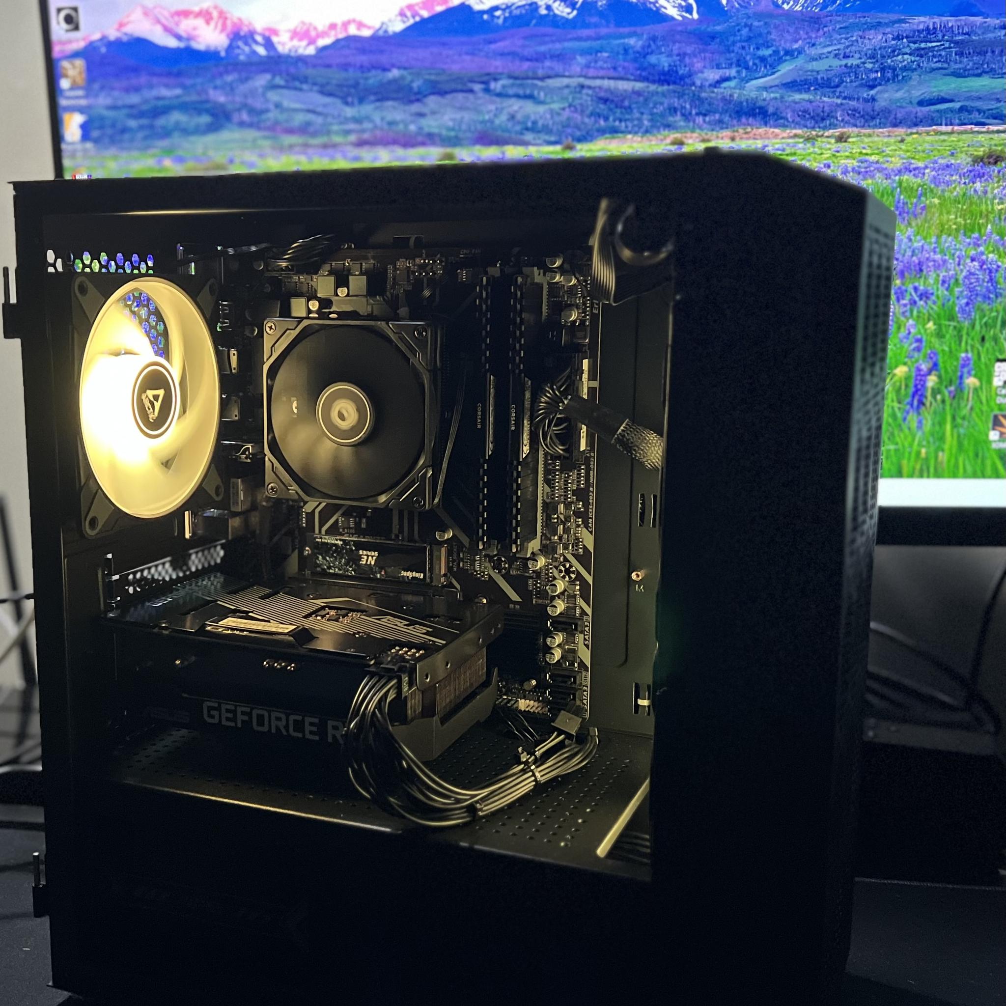 Budget Gaming PC Ryzen 5 3600/RTX 3050 8GB/1 TB SSD NVME/ARGB fans