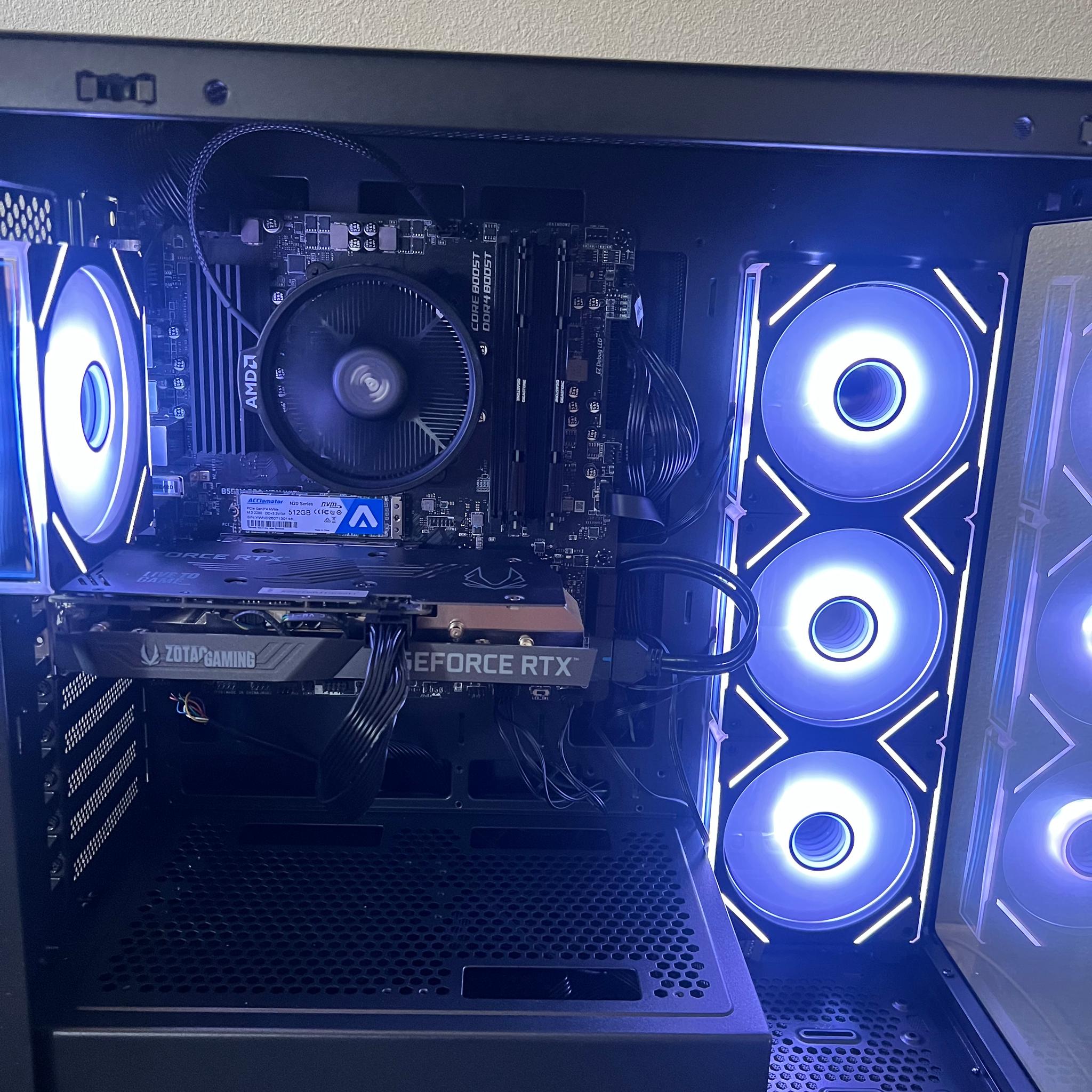 GeForce RTX 3050 8GB Custom Gaming PC - Ryzen 5 5500