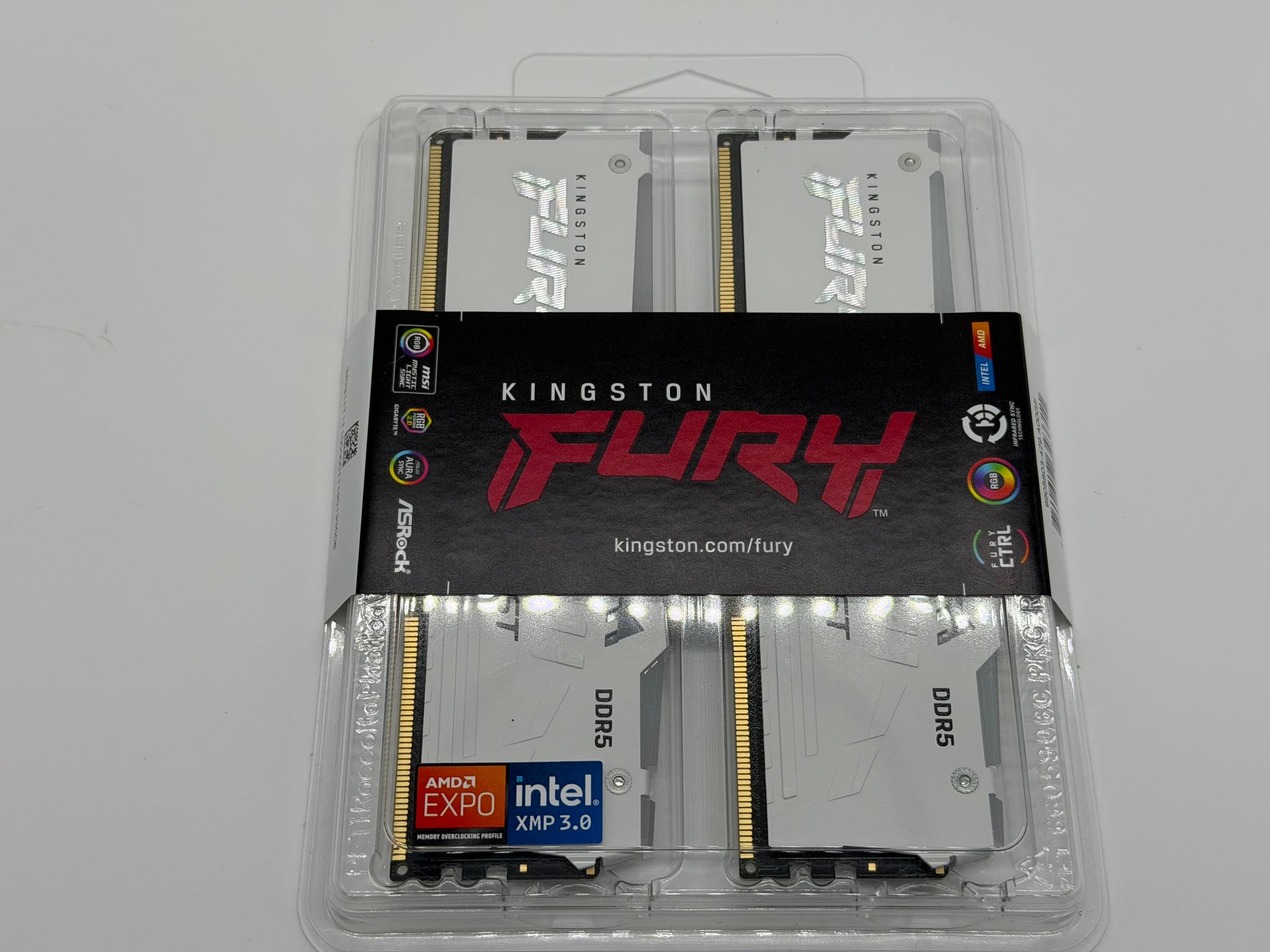 Kingston FURY Beast 32GB (2 x 16GB) 288-Pin PC RAM DDR5 6000 (PC5 48000) Memory