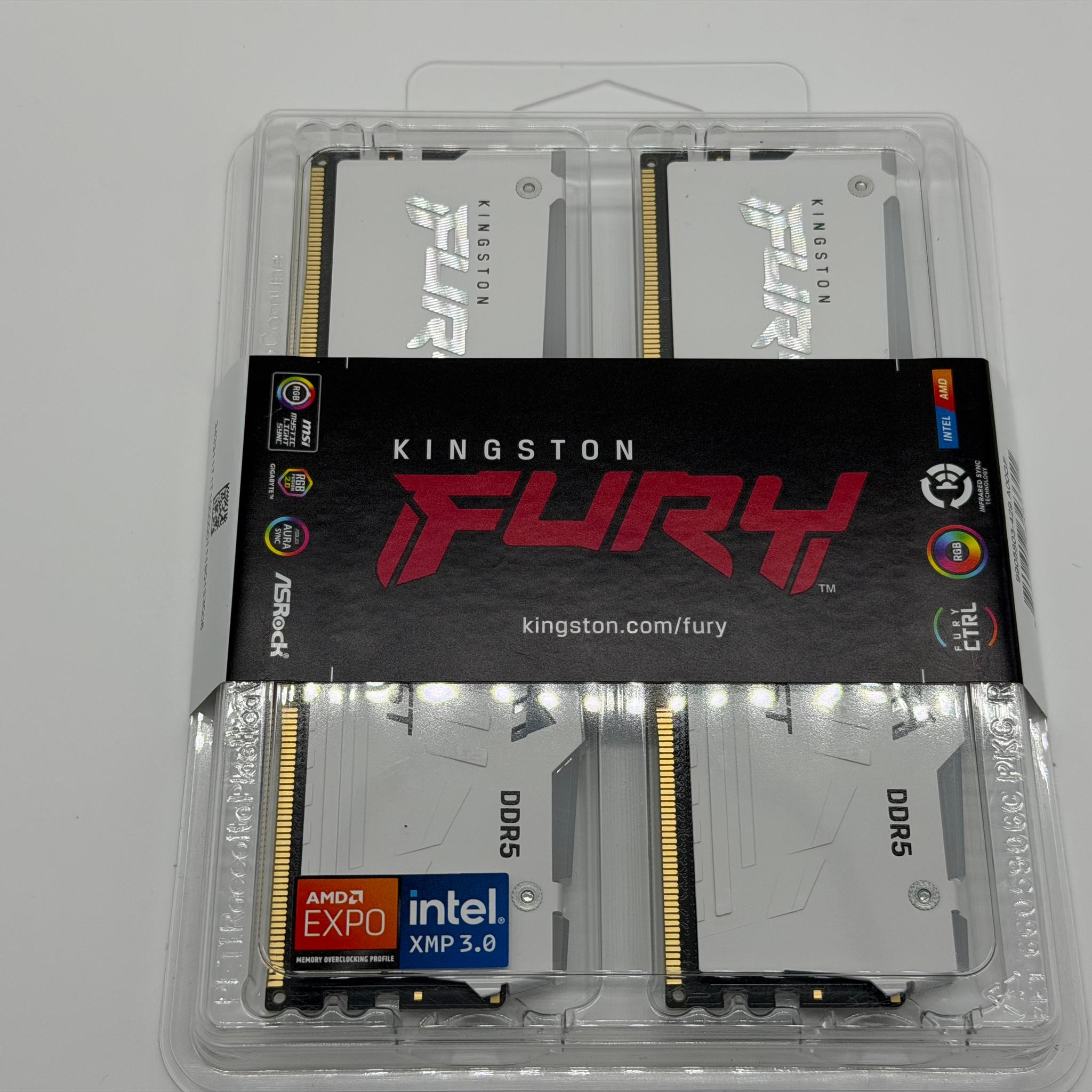 Kingston FURY Beast 32GB (2 x 16GB) 288-Pin PC RAM DDR5 6000 (PC5 48000) Memory