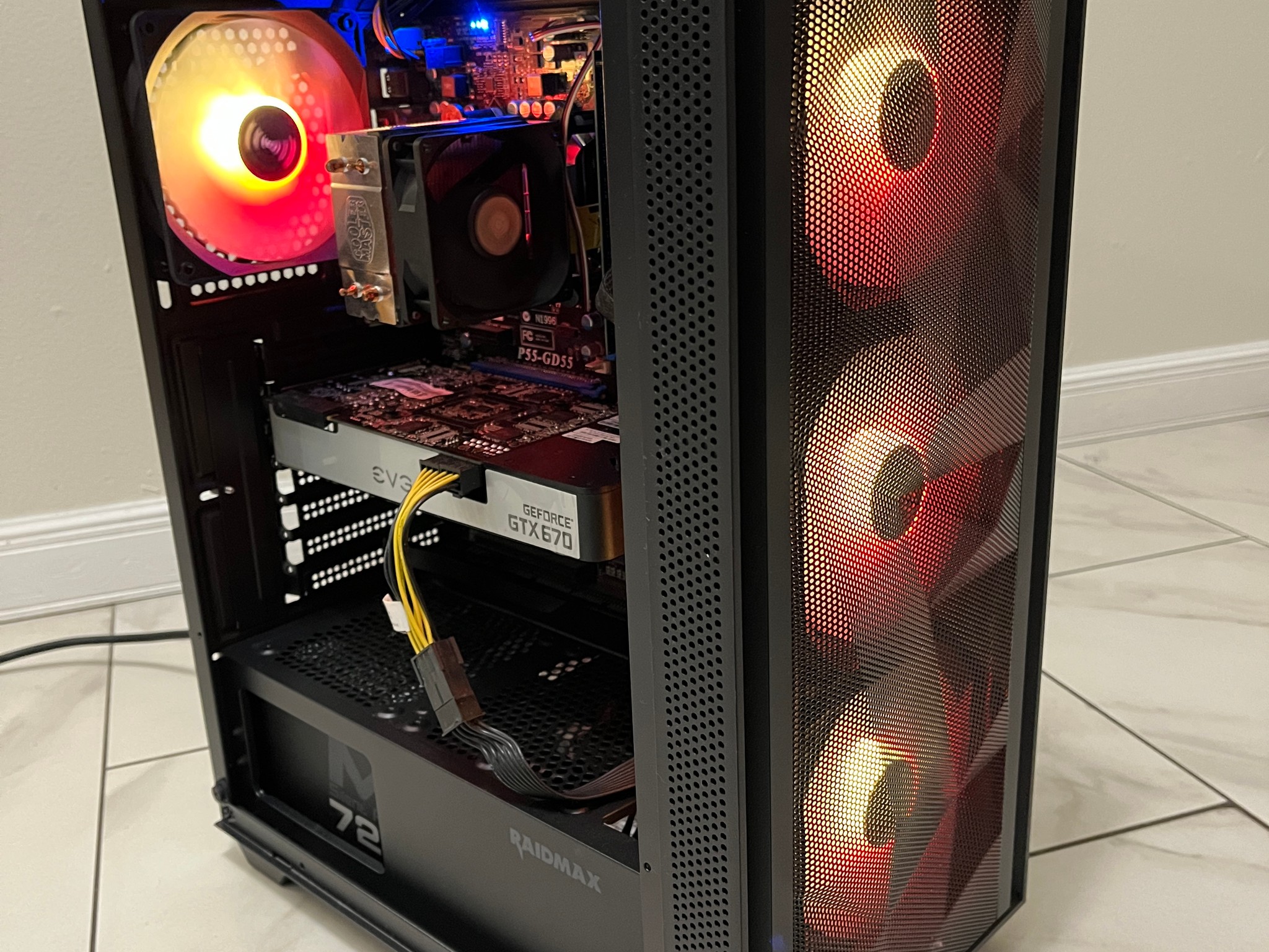 Super Budget Gaming PC - Intel i5-750, NVIDIA GTX 670, 16GB RAM, 756GB Storage, w/ Wi-Fi & BT