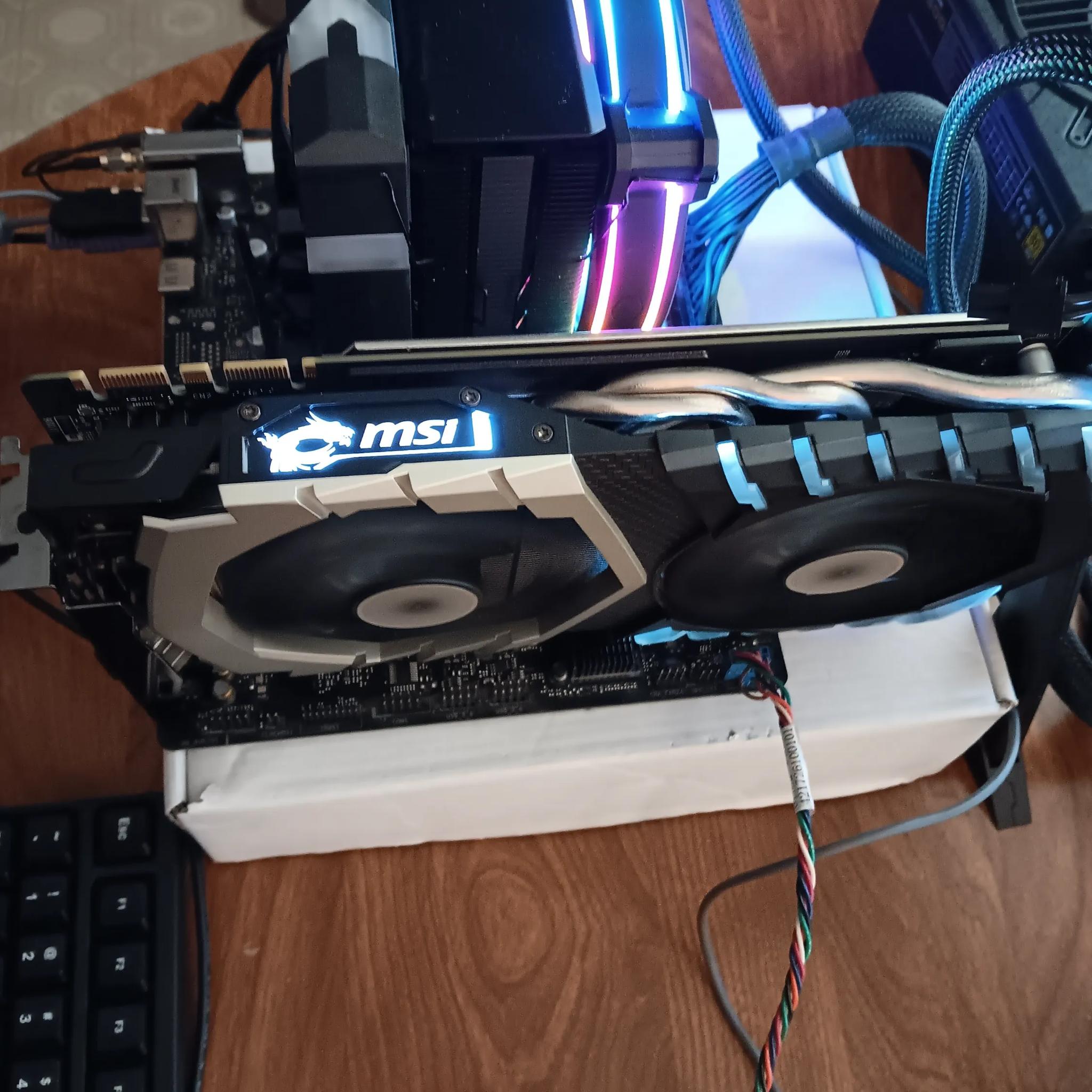 MSI GeForce GTX-1070ti Titanium Edition 8GB DDR5 RAM Like New