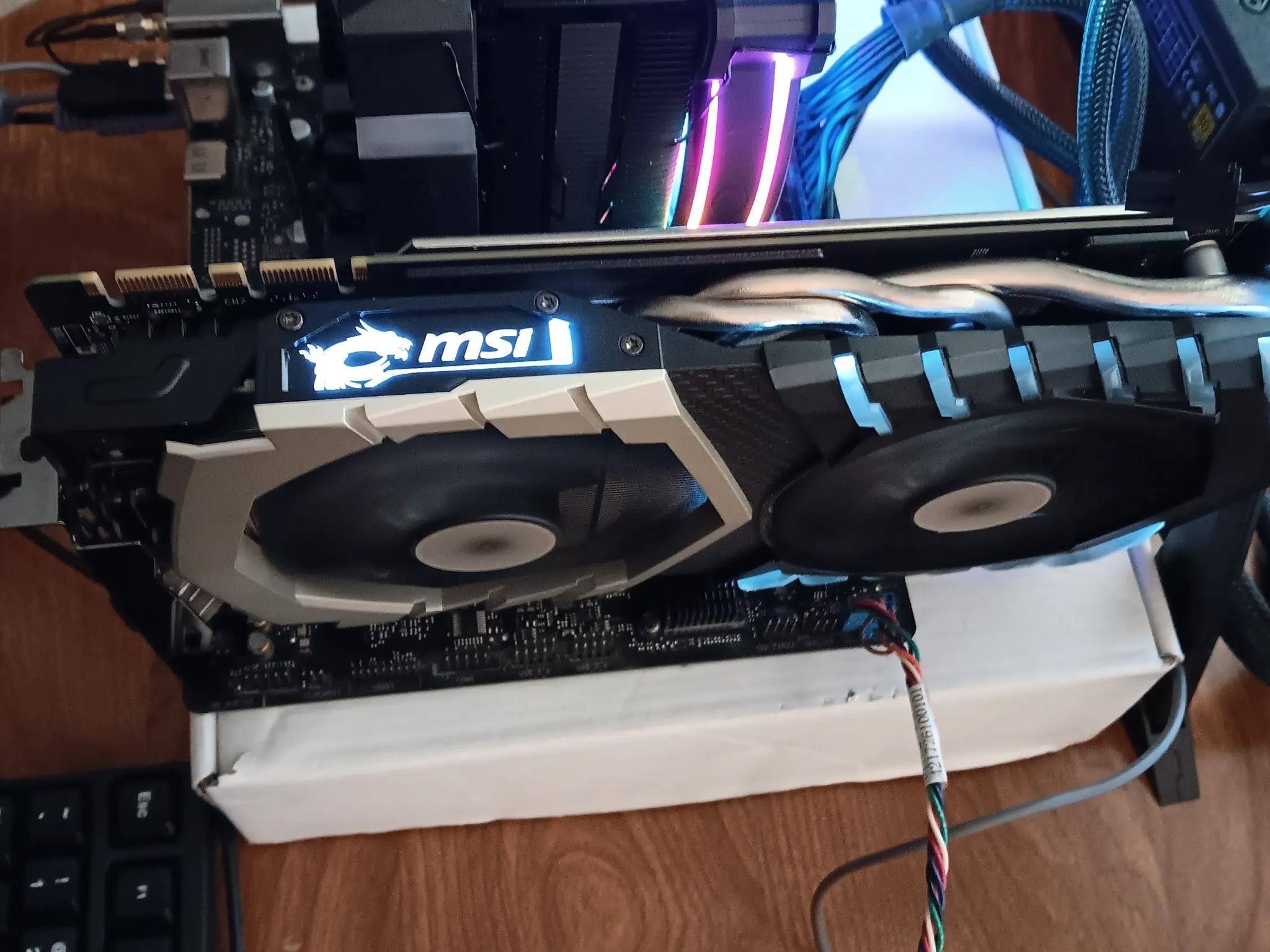 MSI GeForce GTX-1070ti Titanium Edition 8GB DDR5 RAM Like New