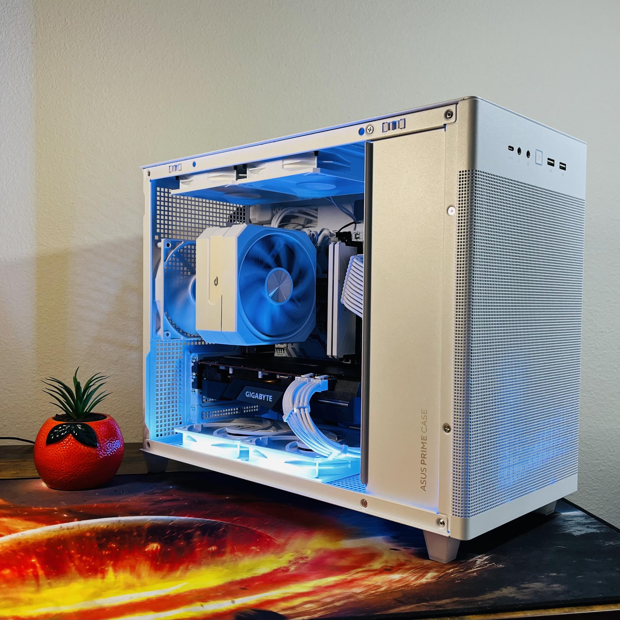 WHITE GAMING PC(RYZEN 5 3500x+RX 5700xt)