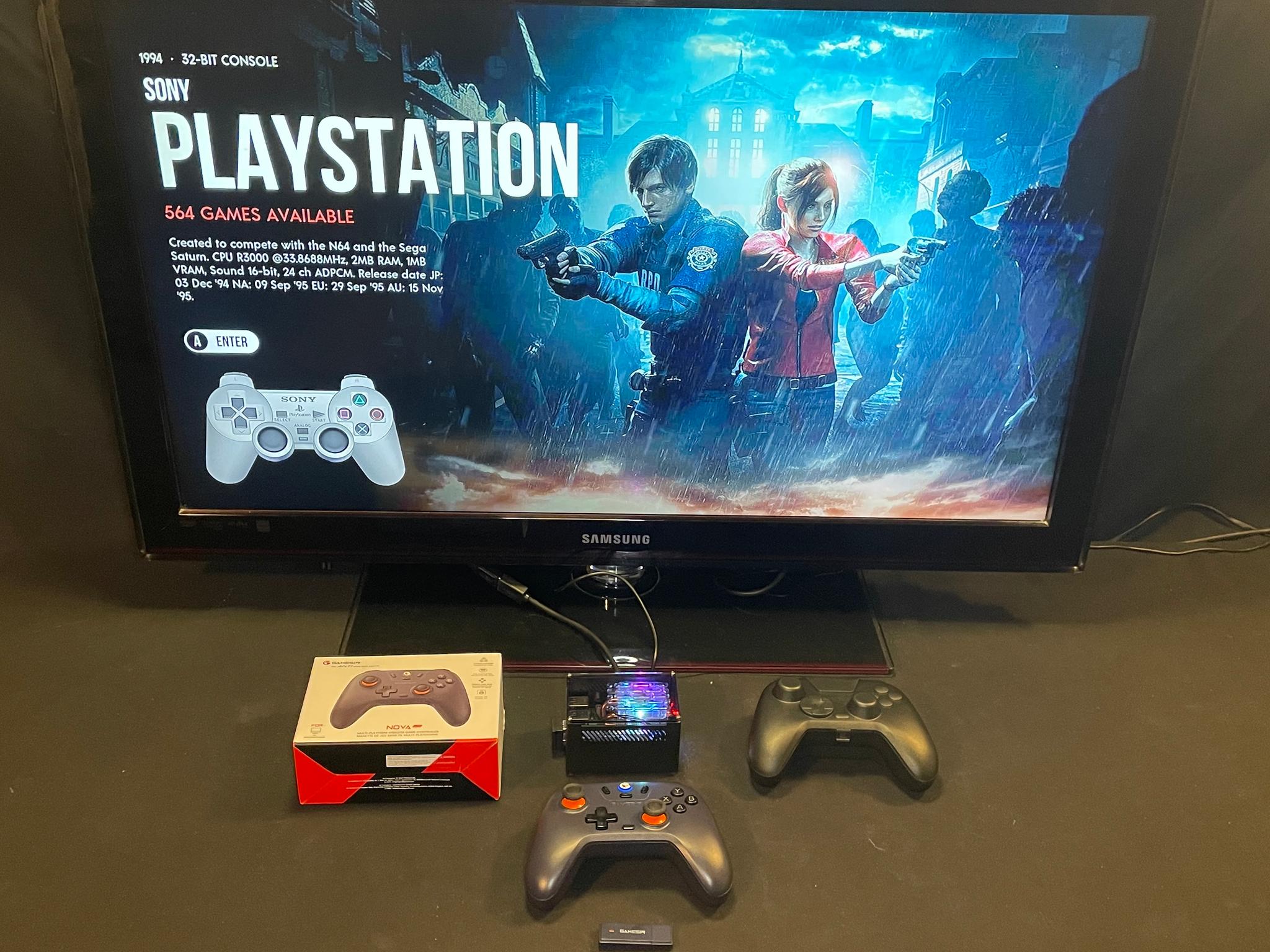 Raspberry Pi 4 8gb 1tb m.2 SSD Retropie With Gamesir Controller And Accessories