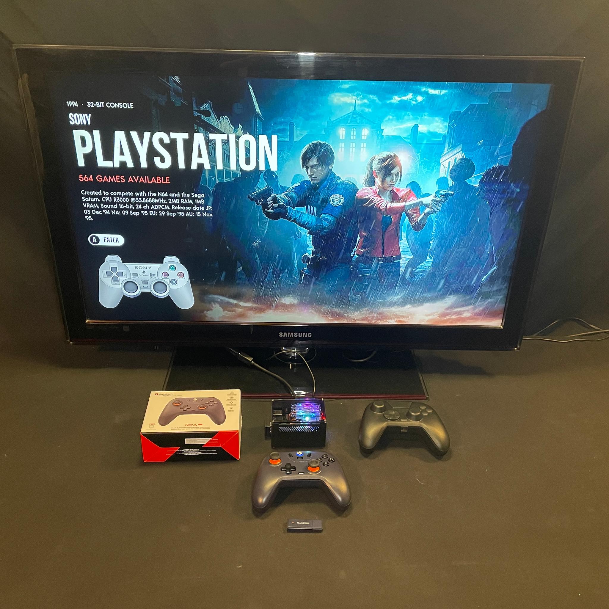 Raspberry Pi 4 8gb 1tb m.2 SSD Retropie With Gamesir Controller And Accessories