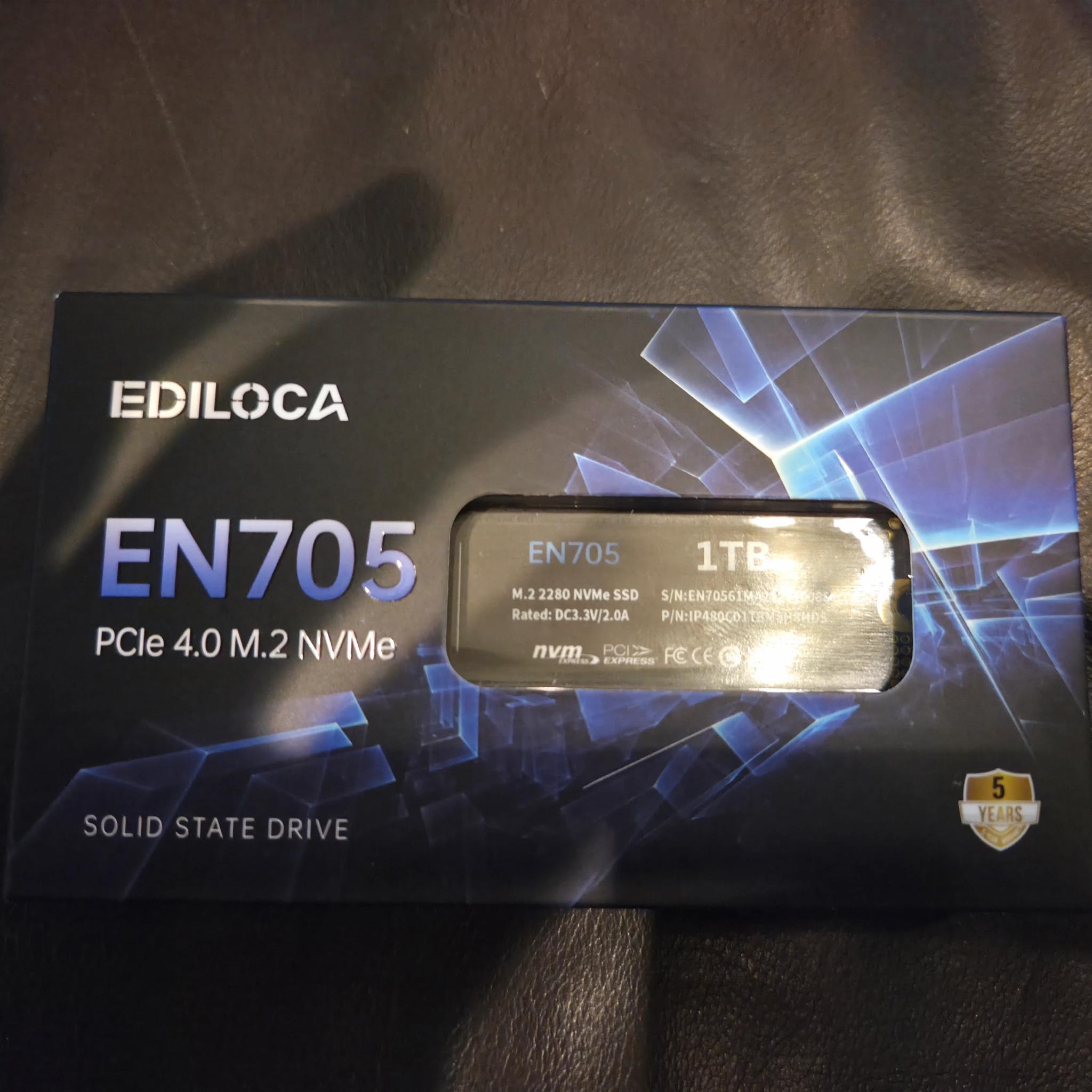 New 1TB PCIe 4.0 SSD - EDILOCA EN705