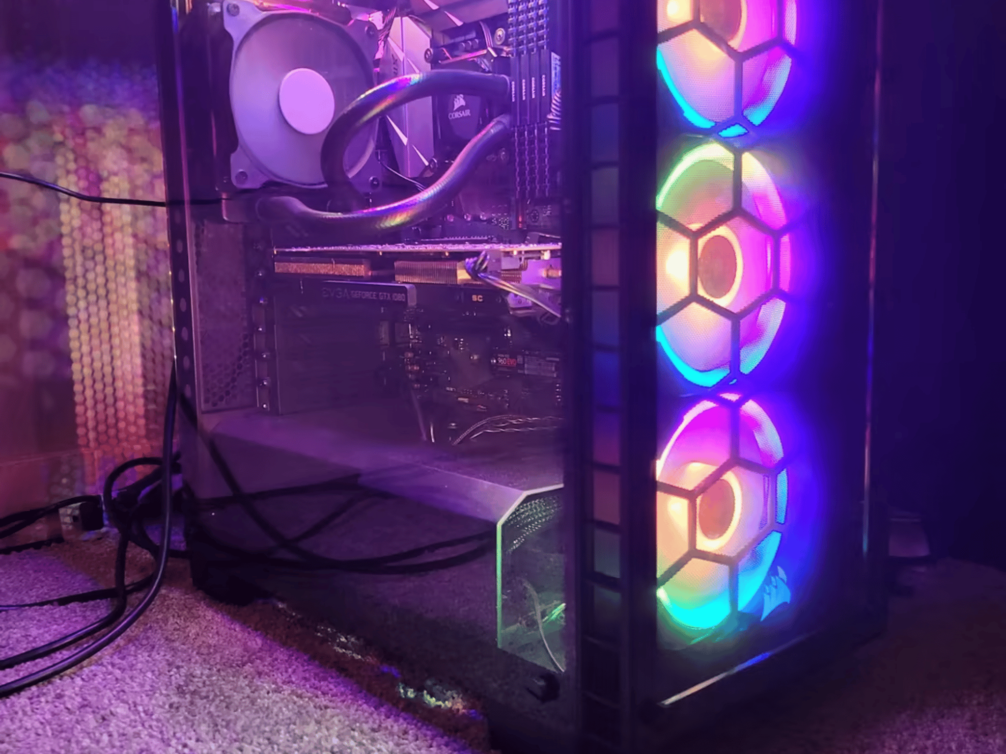 intel core i5 7600k + EVGA SC GTX 1080. Bang for your buck RGB build 