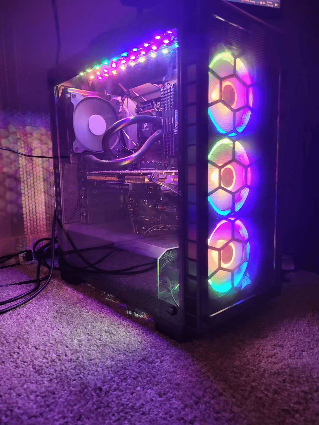 intel core i5 7600k + EVGA SC GTX 1080. Bang for your buck RGB build 