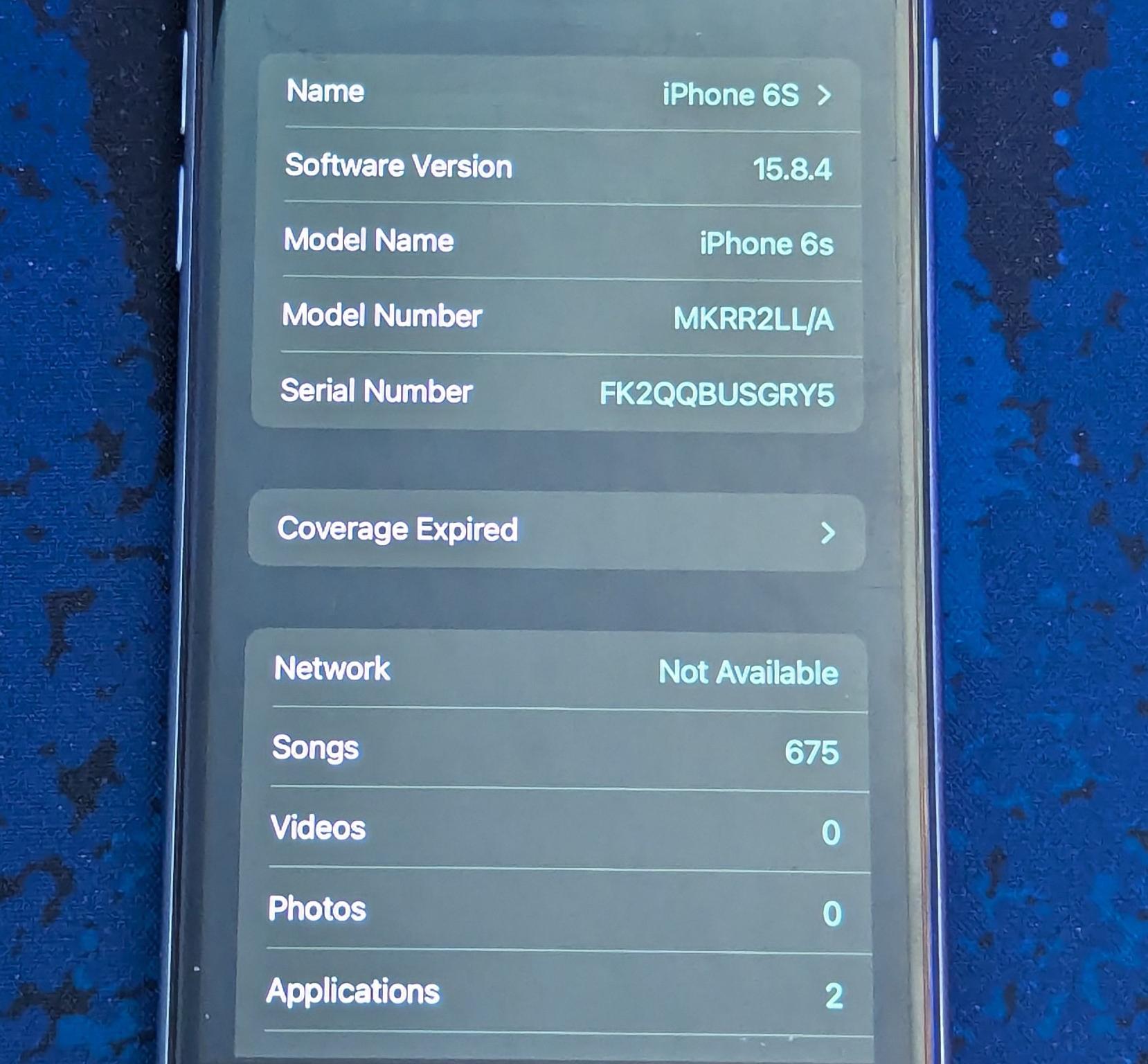 IPhone 6S - Black - 16GB