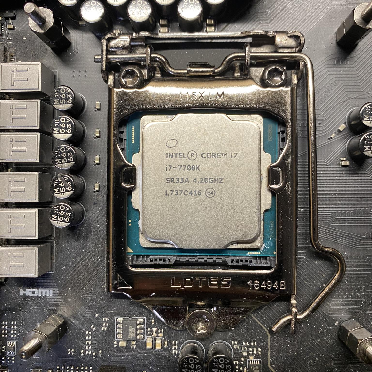 Combo: i7-7700K with Z270A Gaming M5 Motherboard