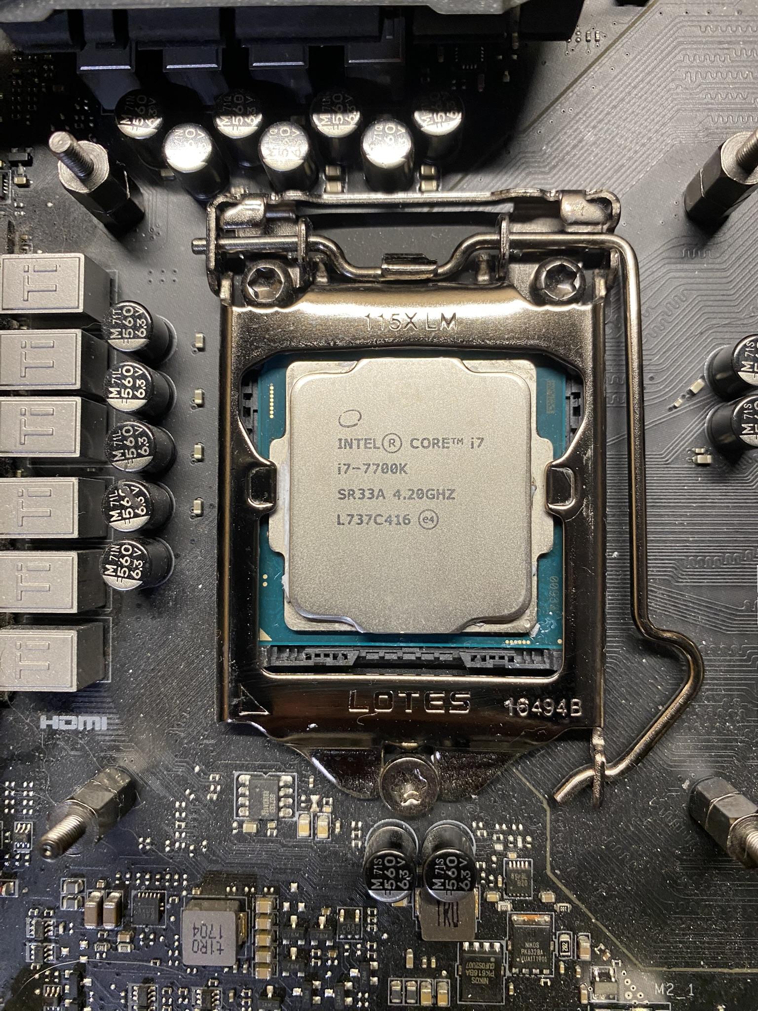 Combo: i7-7700K with Z270A Gaming M5 Motherboard