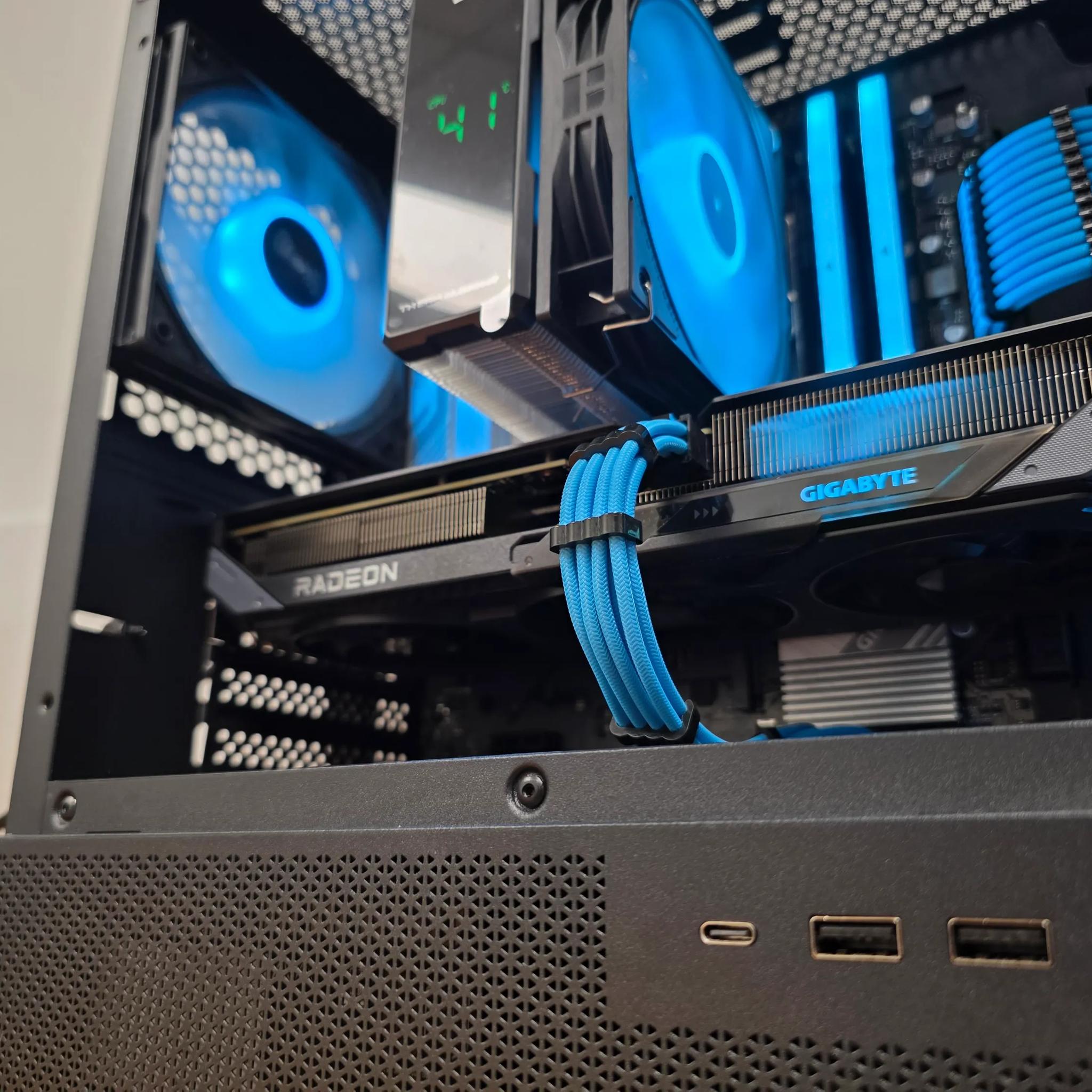 1440p Gaming Computer PC (Ryzen 5 9600x 6 core gaming cpu, RX 9060XT 16GB, 32GB DDR5 6000 MHZ)