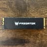 1TB PCIe Gen 4.0x4.0 M.2 NVMe SSD Acer Predator GM7000 with DRAM Cache - 100% Health