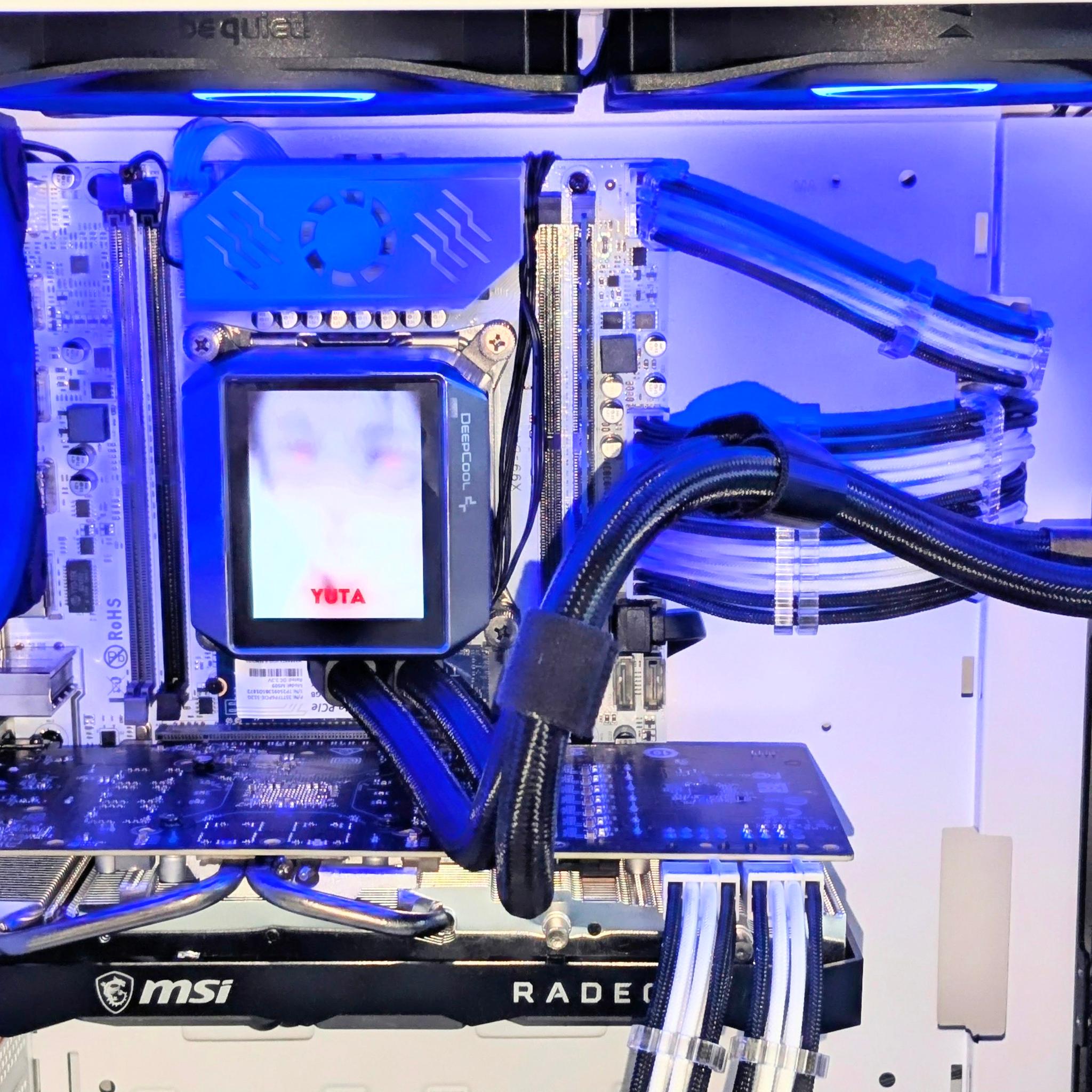 Yuta🇯🇵🔥⚪ Liquid-Cooled💦@1080p Beast⚪RX 5700XT⚪16GB RAM⚪LCD🖥️⚪1TB SSD/HDD⚪ Wi-Fi⚪Windows 11 Pro✅