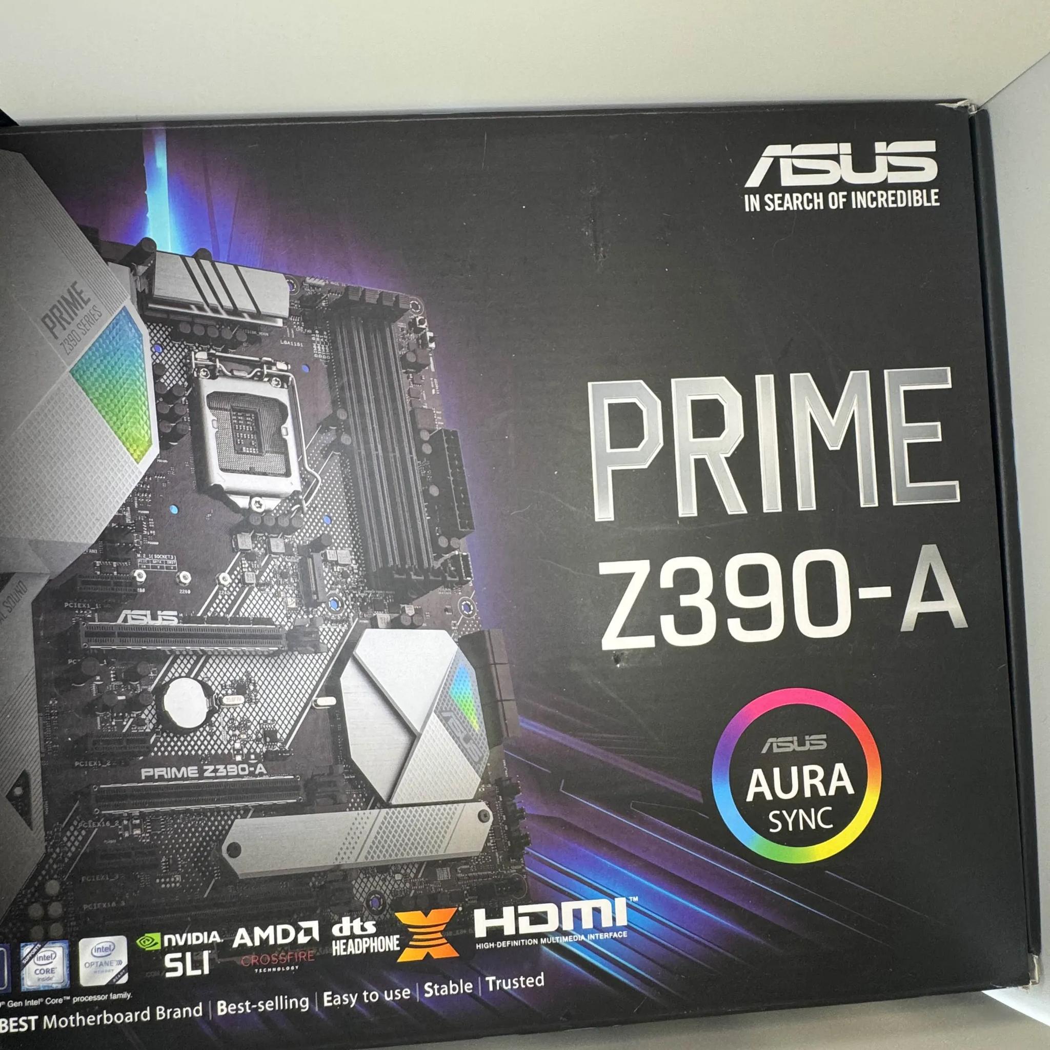 🖥️ Asus Prime Z390-A Motherboard – LGA 1151 – ATX – Intel 8th/9th Gen Ready