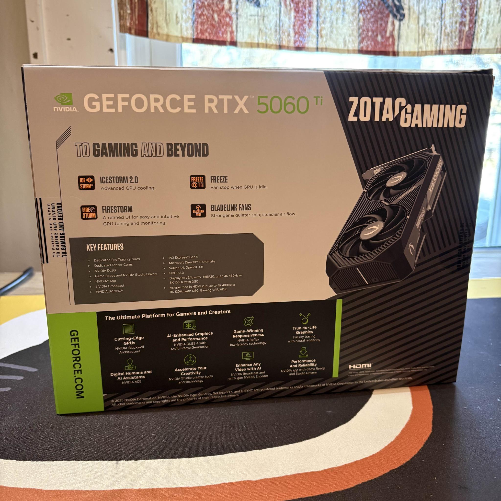 ZOTAC RTX 5060 Ti Twin Edge OC 16GB