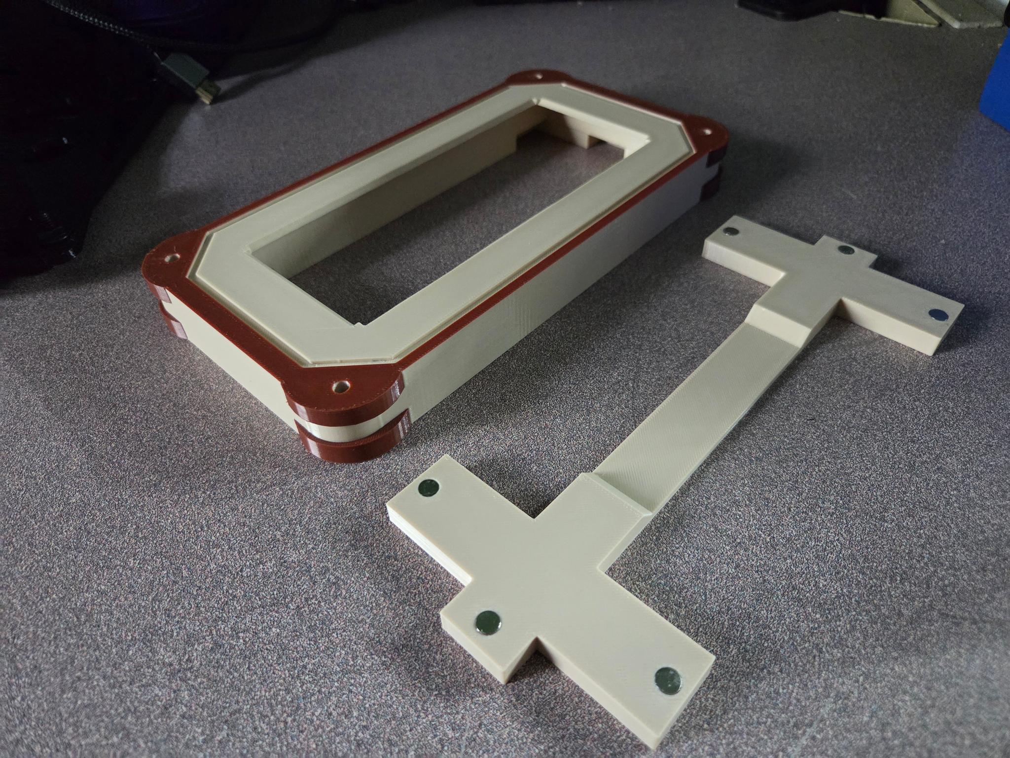 Custom Noctua-Themed 3D Printed LCD Display Enclosure & LCD Diplay 6.86inch
