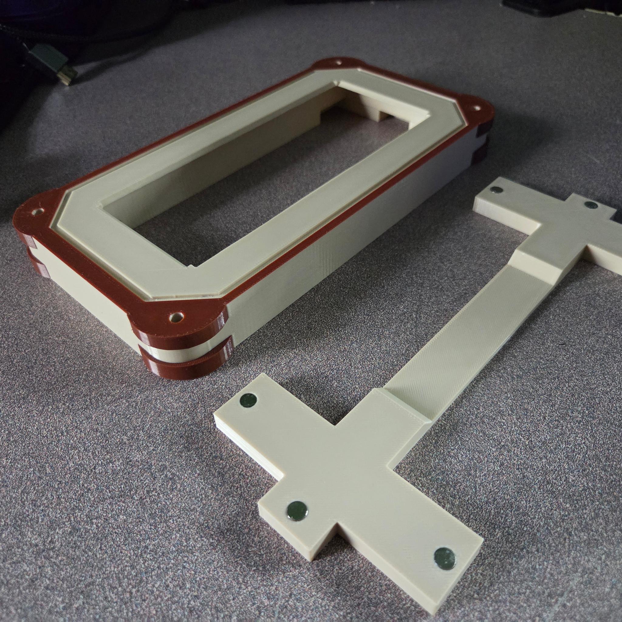 Custom Noctua-Themed 3D Printed LCD Display Enclosure & LCD Diplay 6.86inch