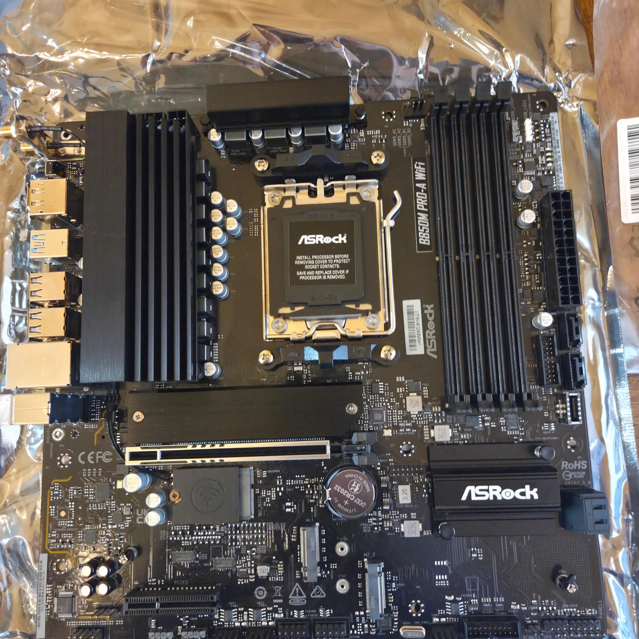 Premium AM5 Combo ⚙️ | Ryzen 5 9600X + B850m Pro-A WiFi + 16GB DDR5-6000 (Single-Stick)