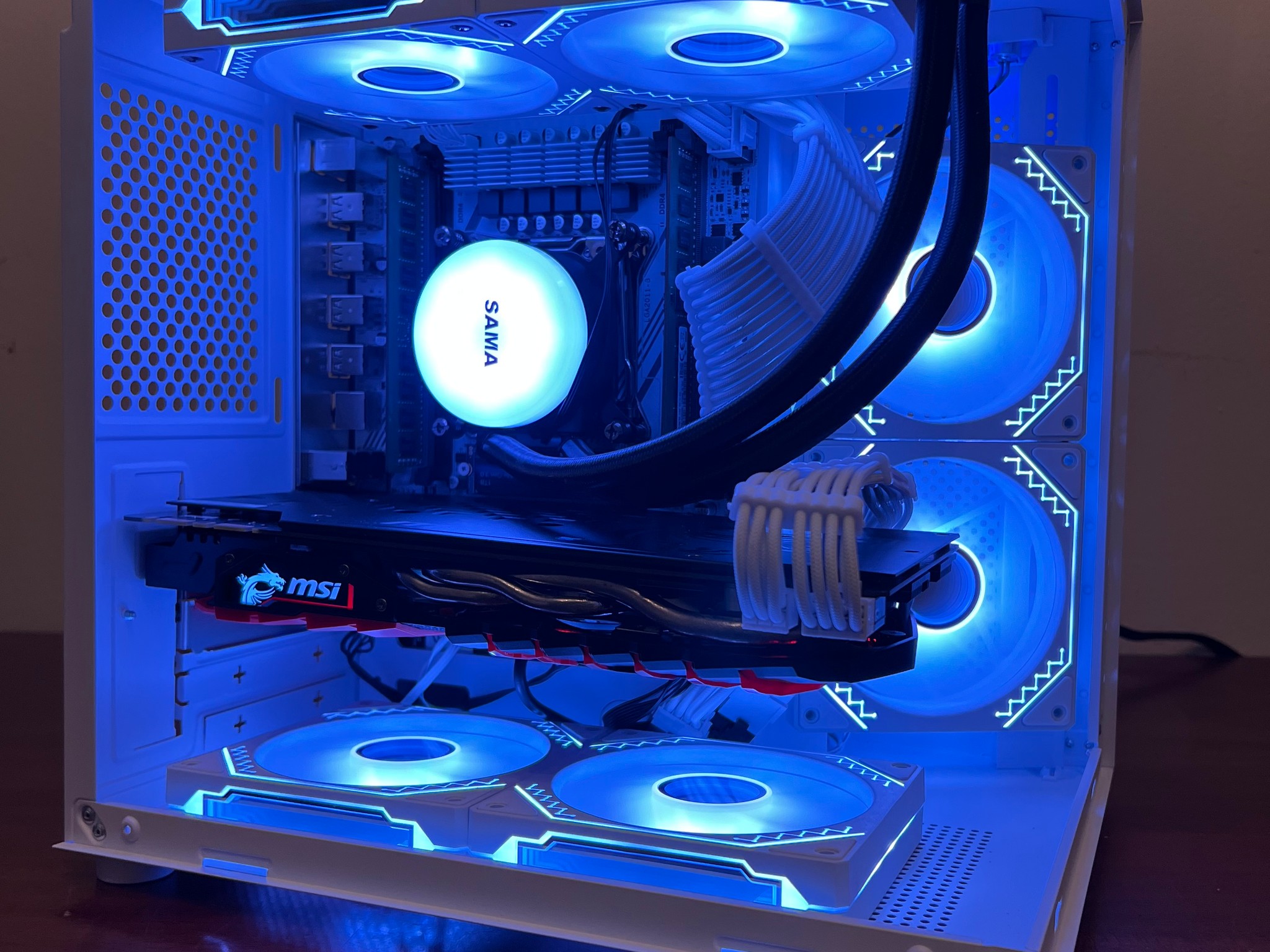 Water Cooled Intel 10 Core Gaming PC GTX 1070 1tb NVME SSD 16GB RAM WIFi WINDOWS 11 Pro