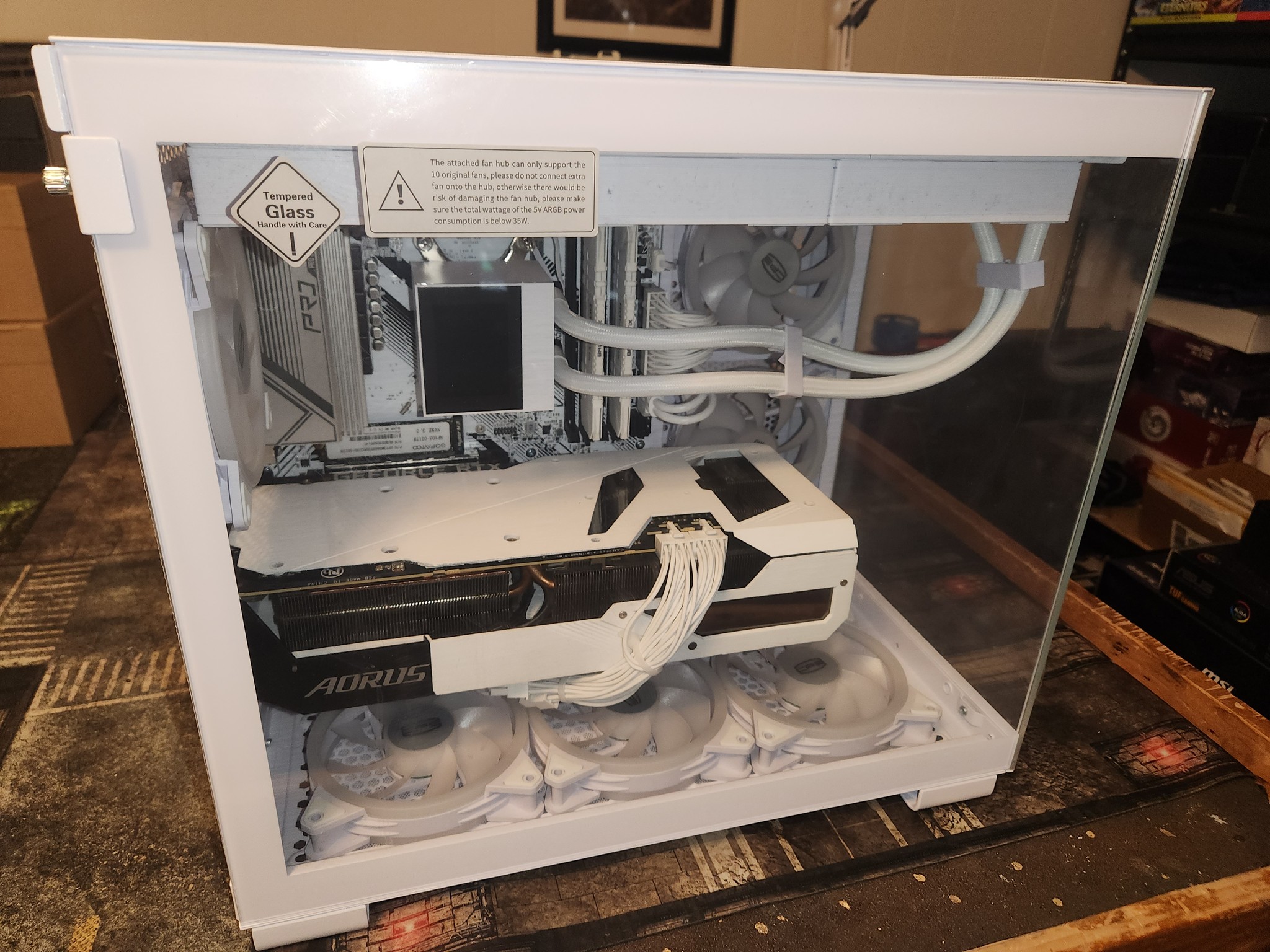 ALL WHITE Ryzen 9/ RTX GAMING and STREAMING PC WITH CUSTOM WHITE RTX 3080!