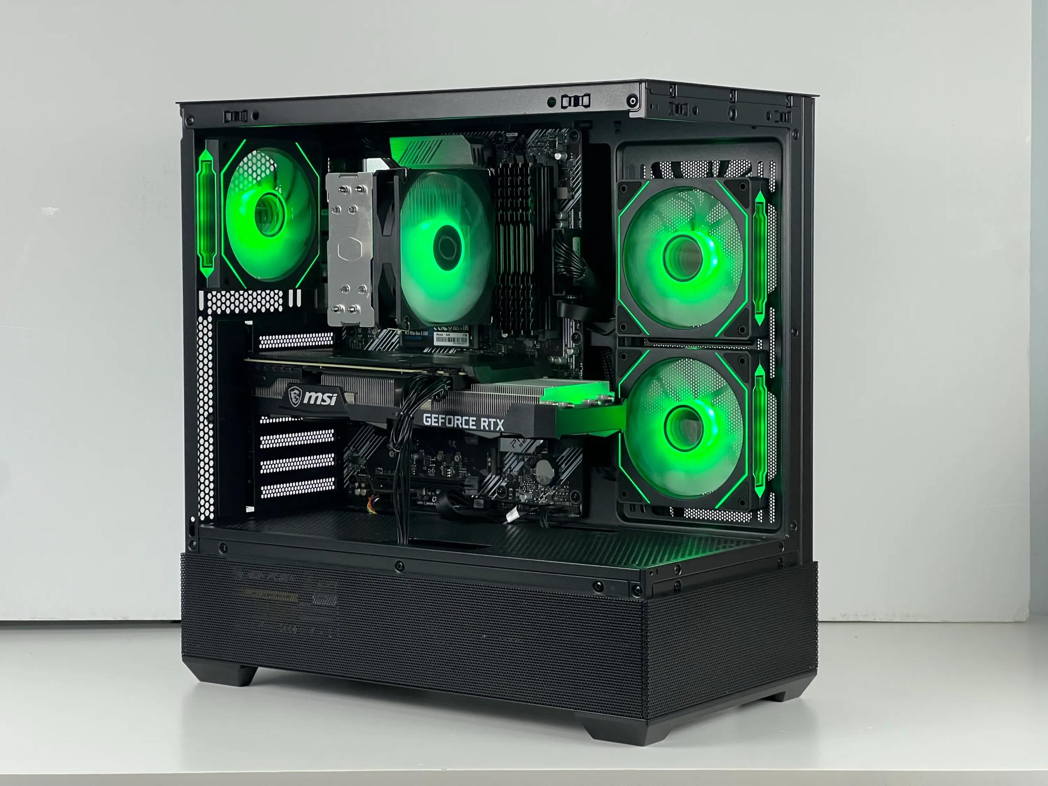 Clean Black Gaming PC | RTX 3070 | Ryzen 5 5600 | 1TB SSD | 32GB RAM