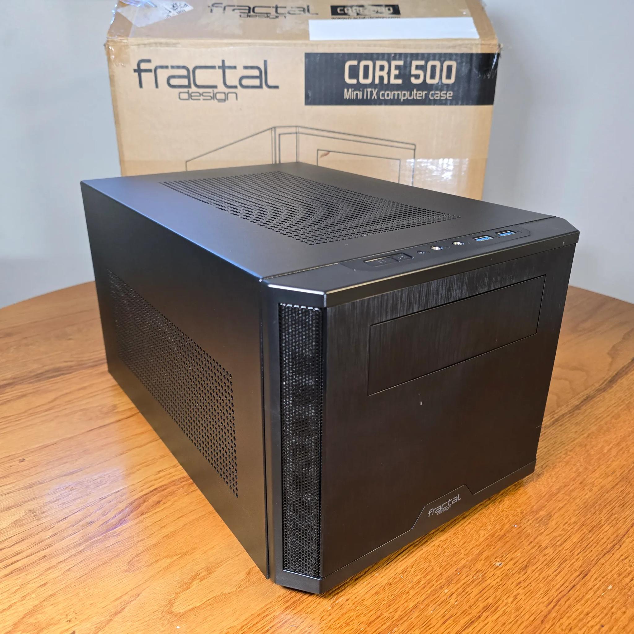 Fractal Design Core 500 Mini ITX Desktop Case *Includes (1) 140mm fan!*