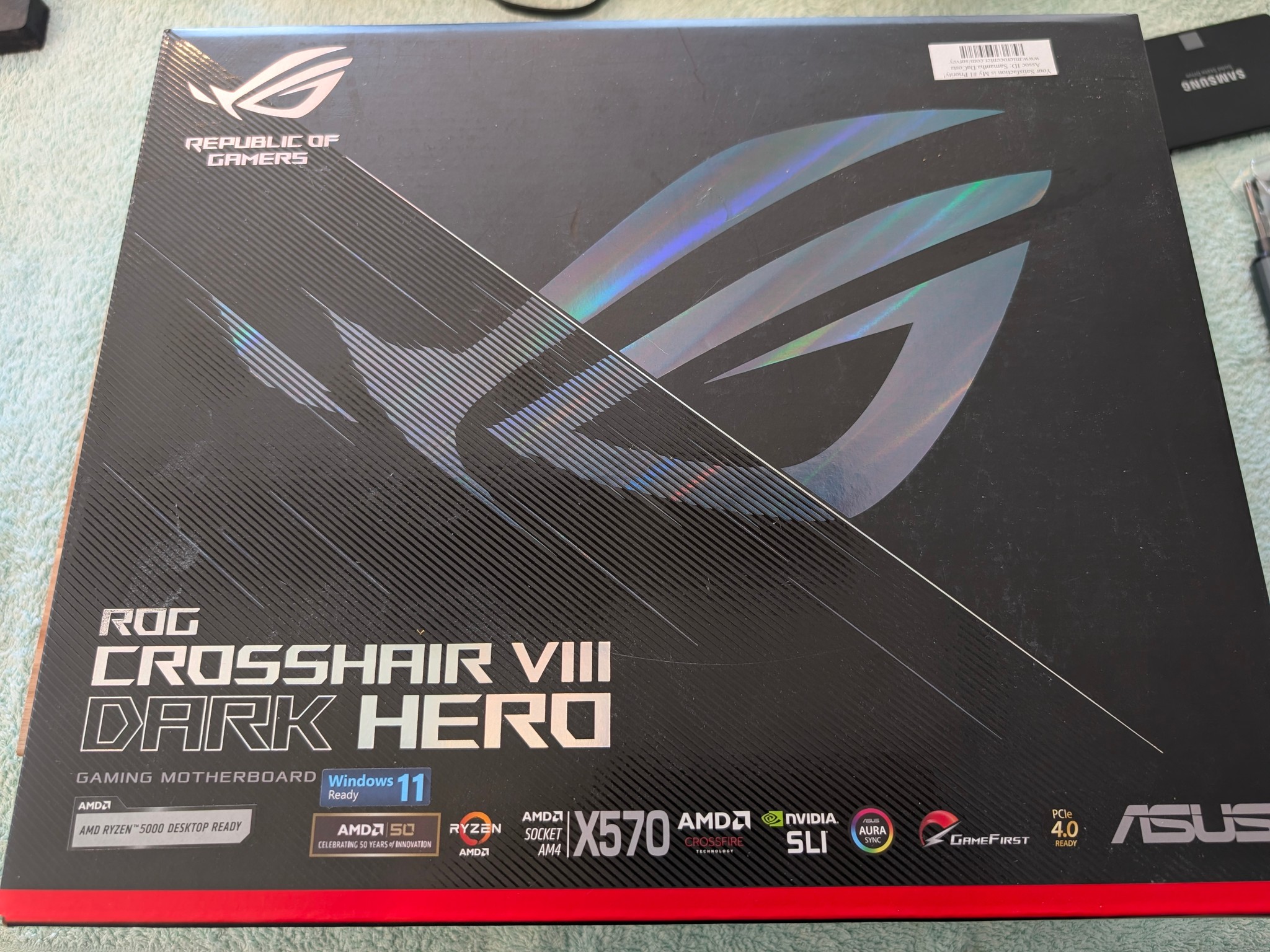 🏆 AM4 ENDGAME 🏆 ASUS ROG Crosshair VIII Dark Hero 🌑 | Latest BIOS ⚡ | Boxed & Ready! 📦🔥