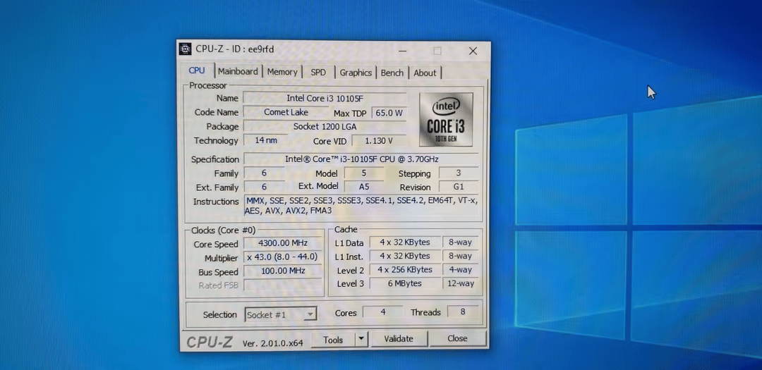 Gaming PC GTX980 and 10th Gen Intel 10105F with 16 GB DDR 4 memory