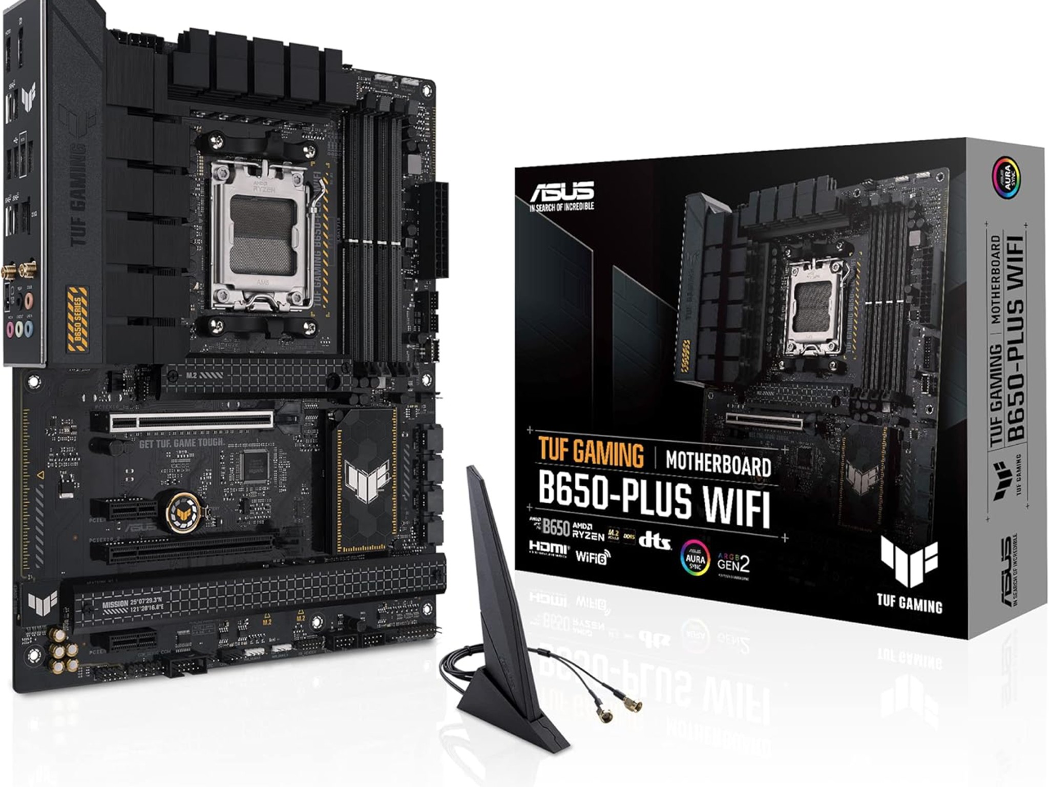 ASUS TUF GAMING B650-PLUS WIFI AMD B650 AM5 Ryzen™ Desktop 9000 8000 and 7000 ATX motherboard