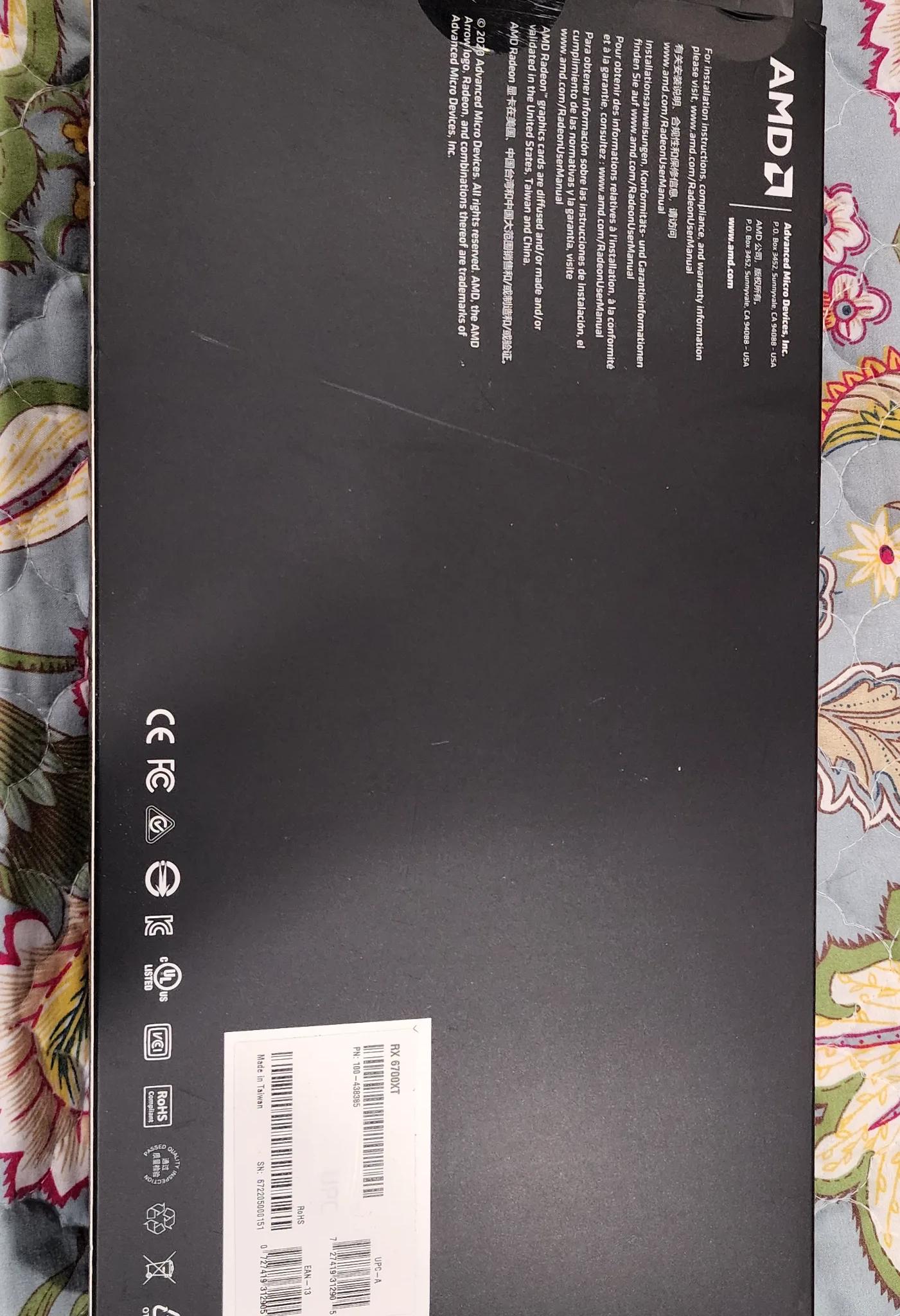 AMD Radeon RX 6700 XT 12GB GDDR6 Graphics Card