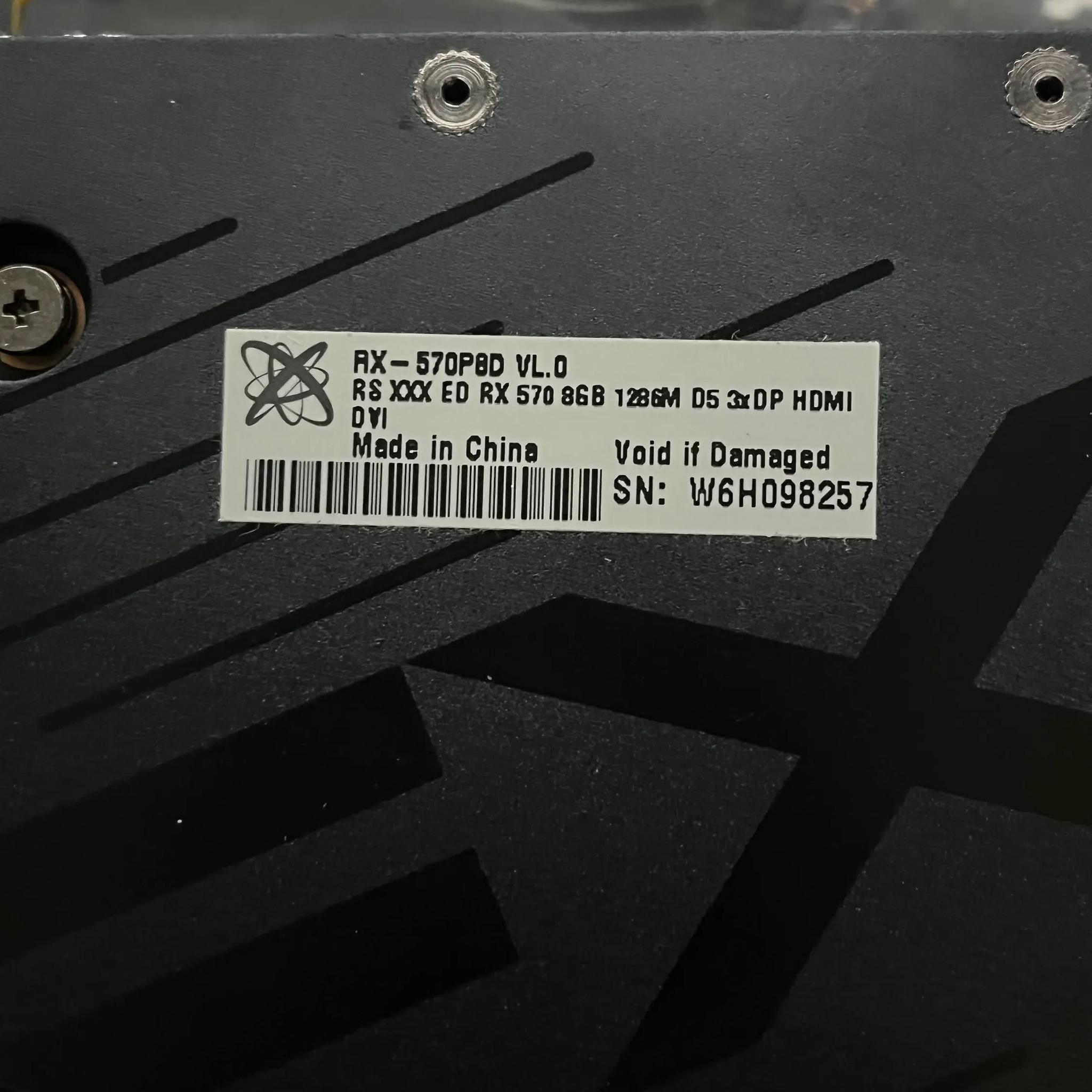 AMD RX 570 w/o cables