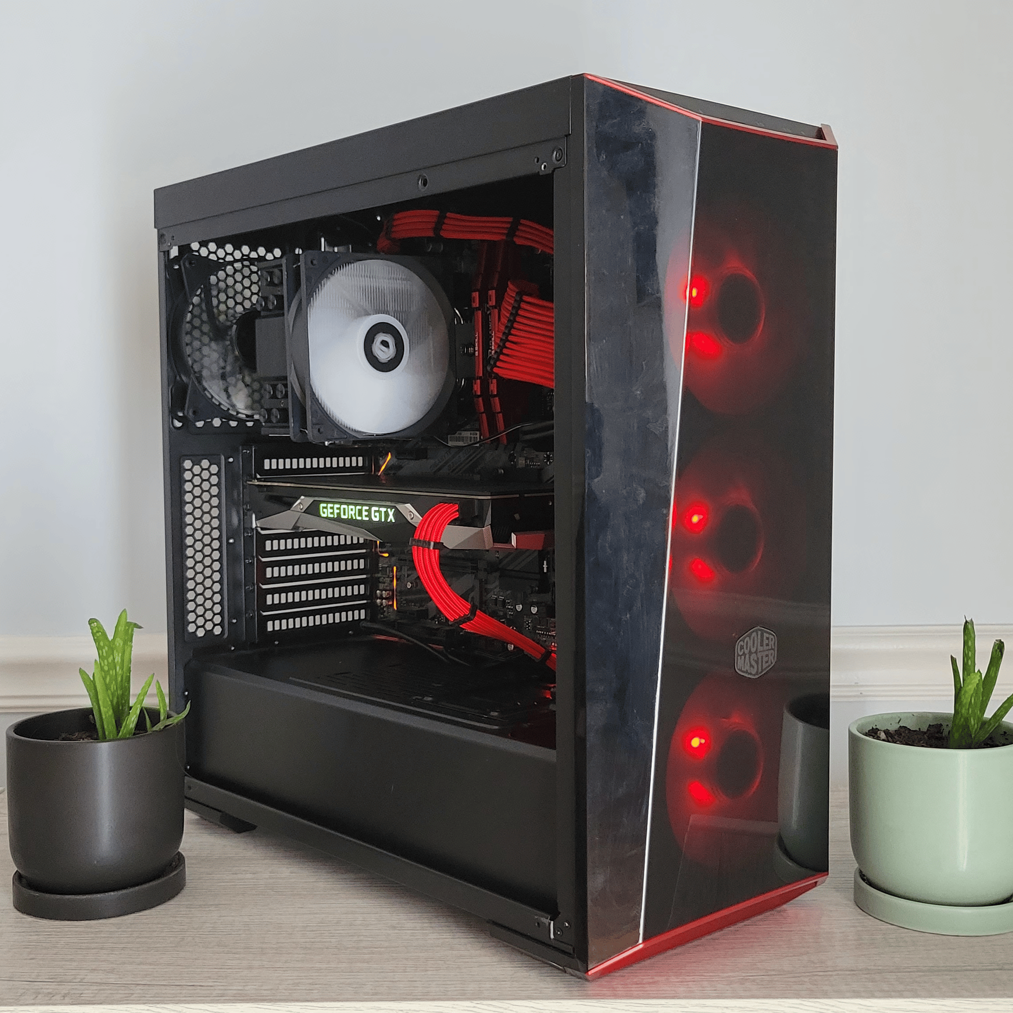 GTX 1070 Red Gaming PC (i5-8400//GTX 1070)