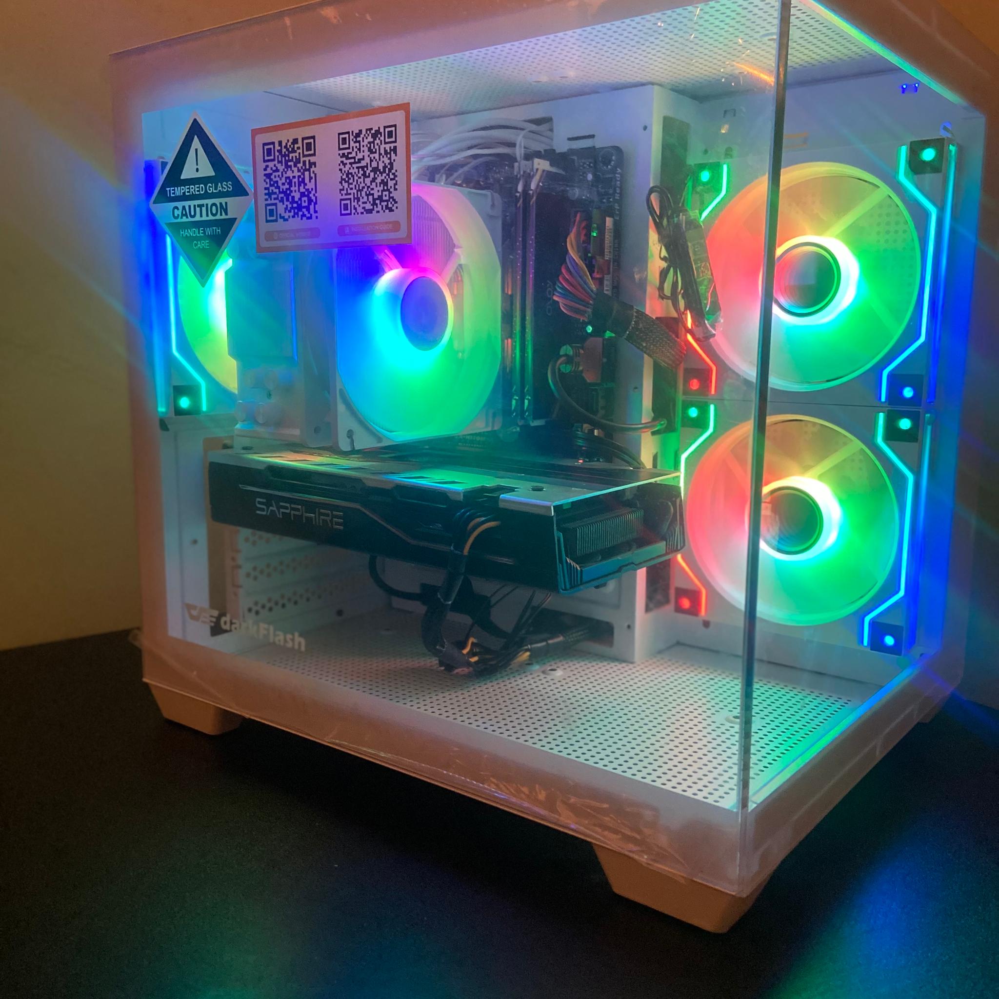 Custom White Gaming PC | Intel i7 | RX 580 8GB | 16GB RAM |