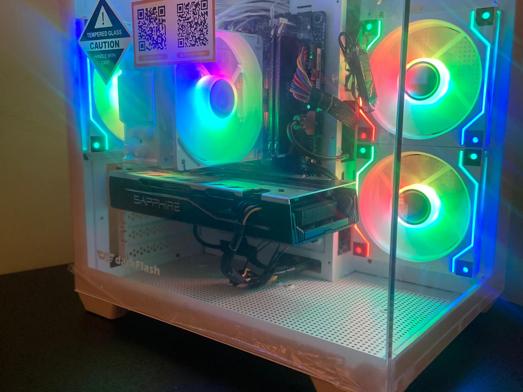 Custom White Gaming PC | Intel i7 | RX 580 8GB | 16GB RAM |