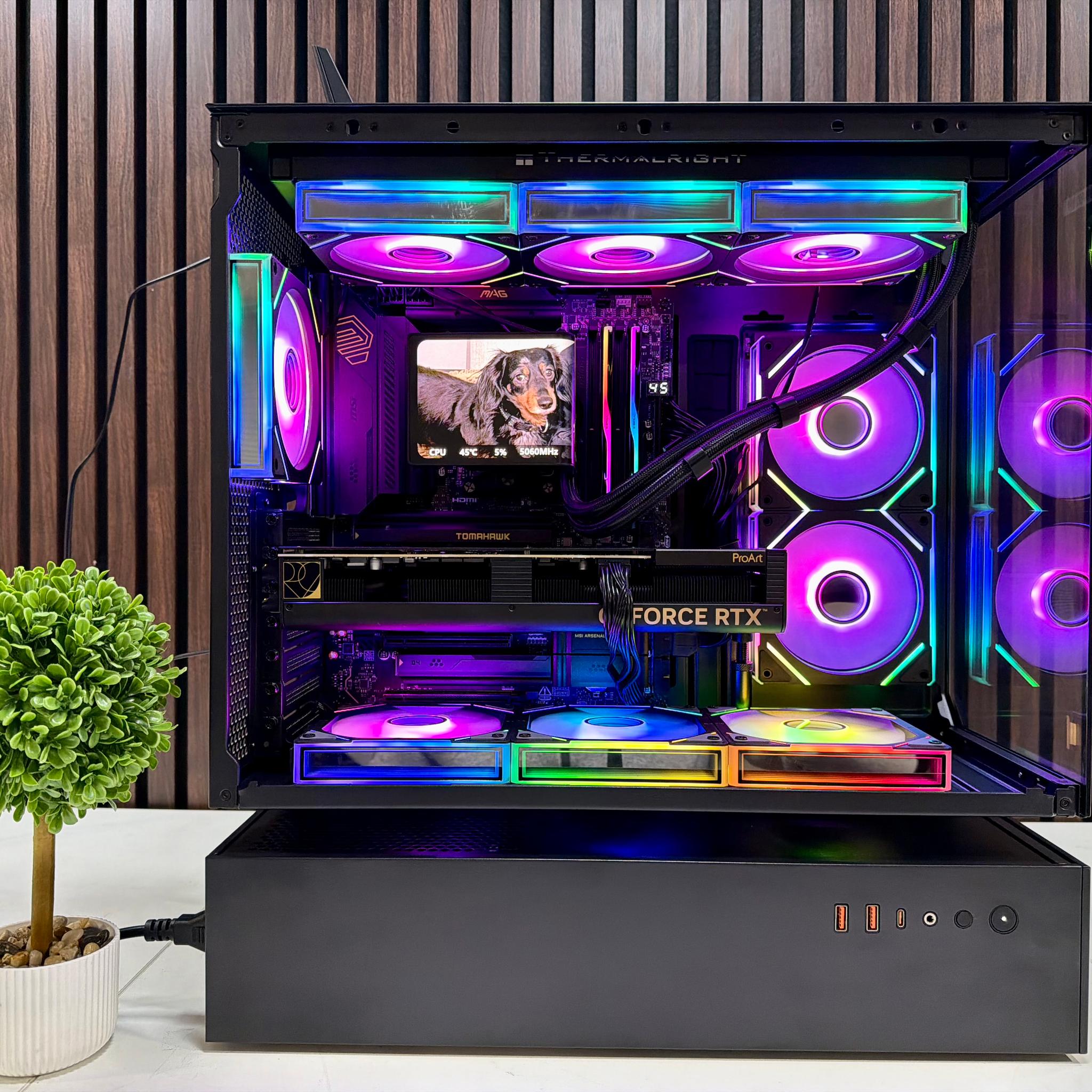 RTX 4080 Super | Ryzen 9850X3D | 64GB DDR5 | 2TB M.2 | 1200 Watt Gold PSU | LCD AIO