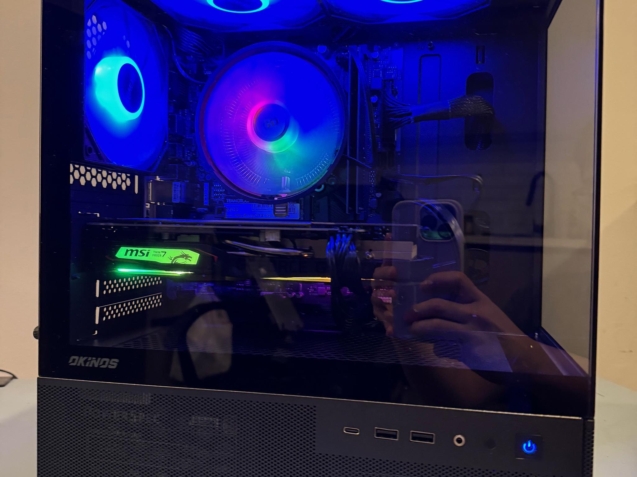 Intel 13th i3-13100f with GTX1660 PC built 16GB RAM 500GB NVME SSD w/2TB HDD