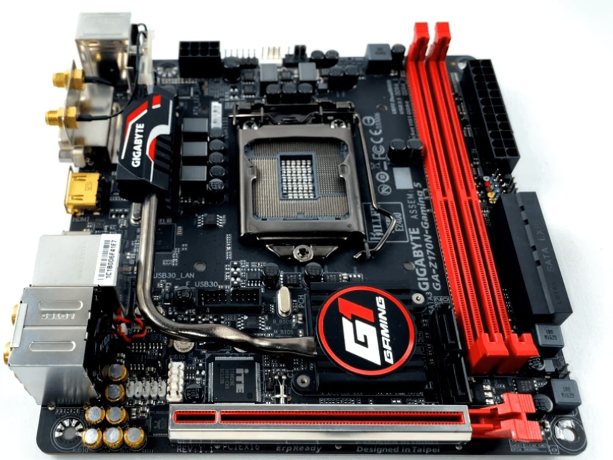 Gigabyte GA-Z170N-Gaming 5, mini-ITX MOBO Bundle Intel i7-7700K CPU 16GB (2x8 GB) DDR4 RAM IO Shield