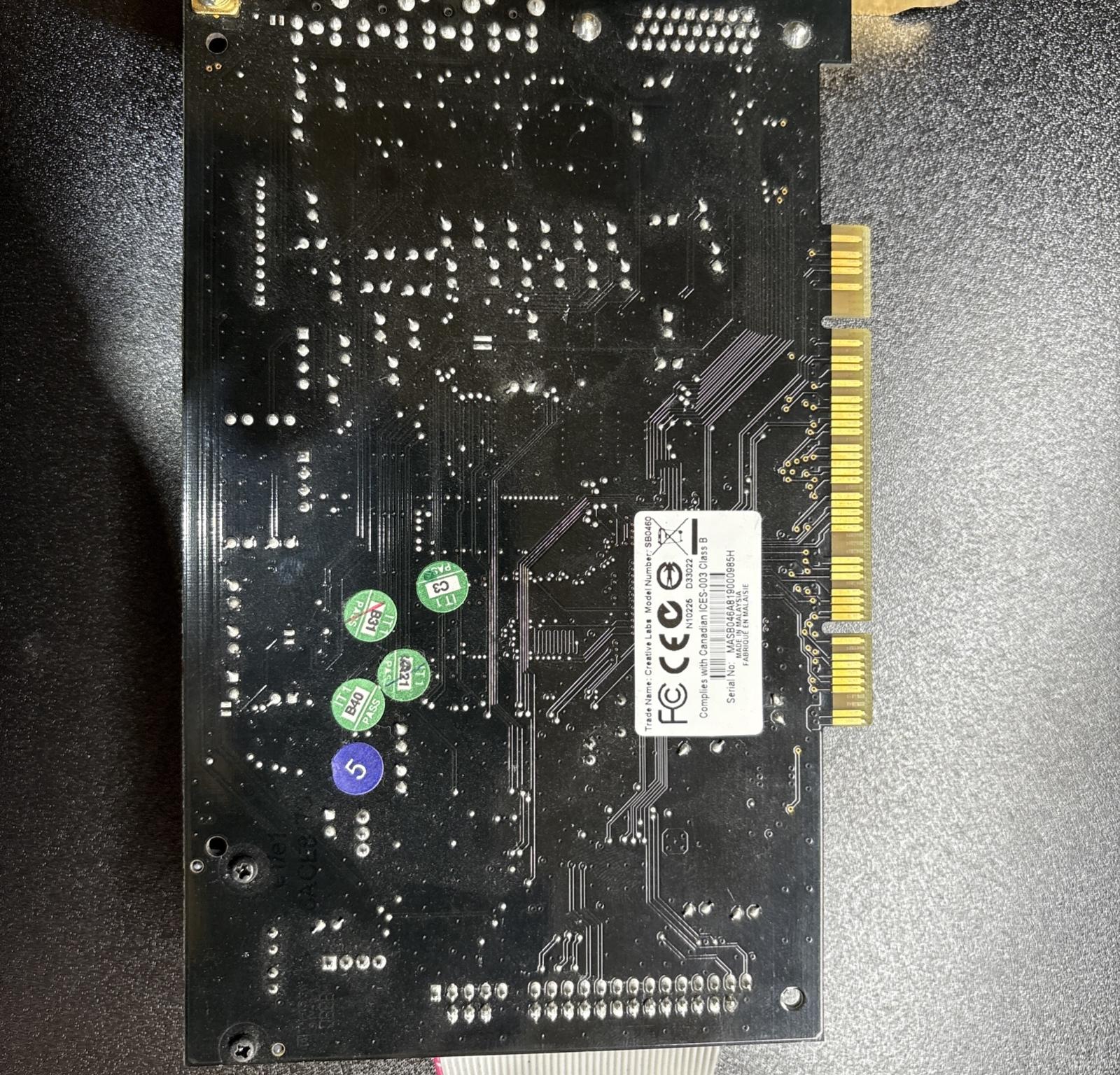 SOLD! Creative Labs Sound Blaster X-FI FATAL1TY Edition SB0460+SB0250