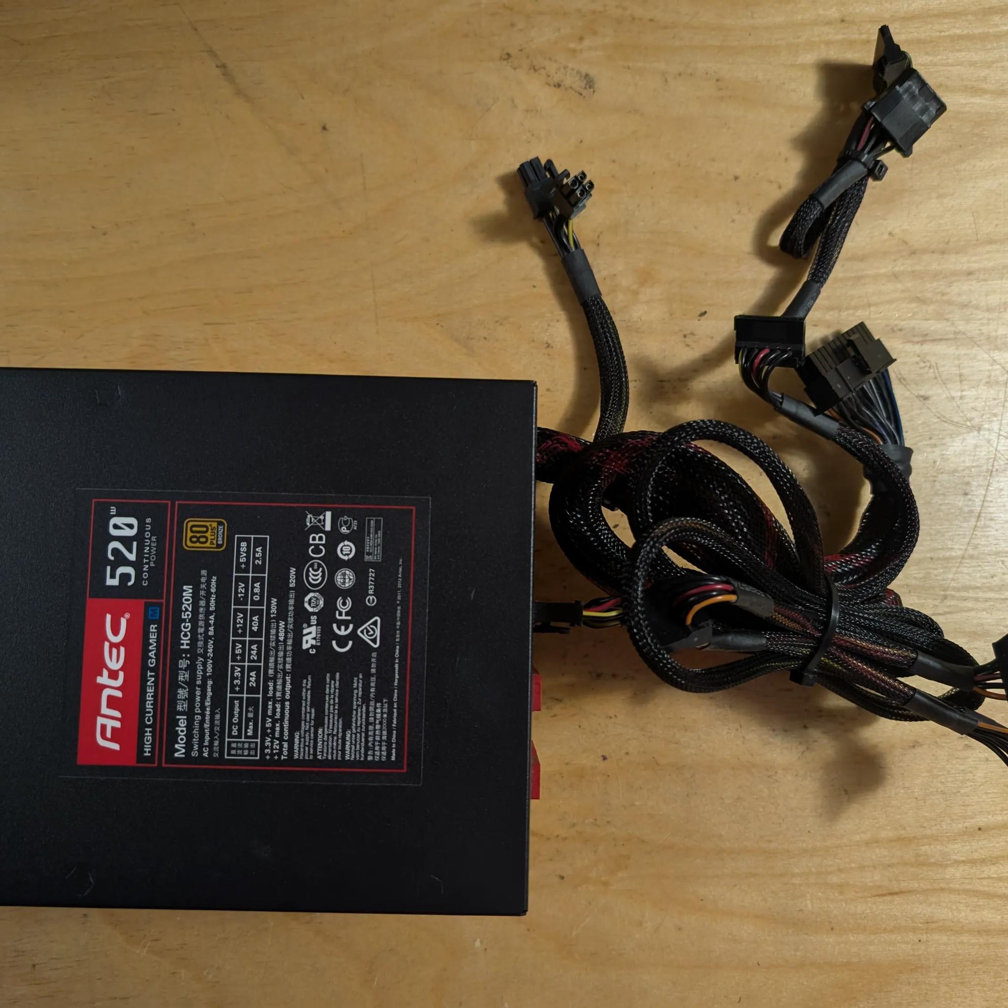 Antec 520w 80 plus bronze