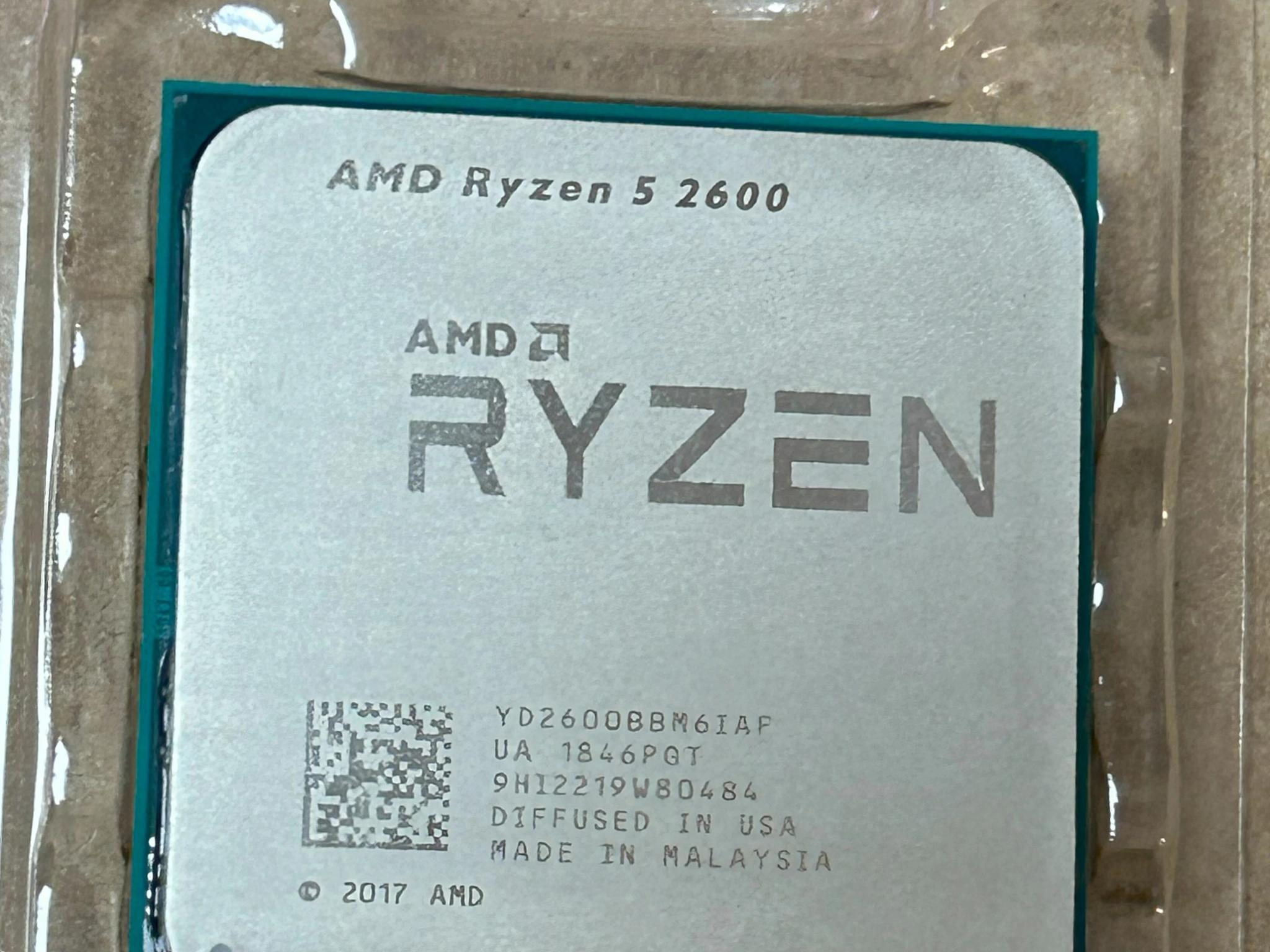 AMD Ryzen 5 2600 3.4 GHz 6-Core Processor w/ Wraith Stealth Cooler