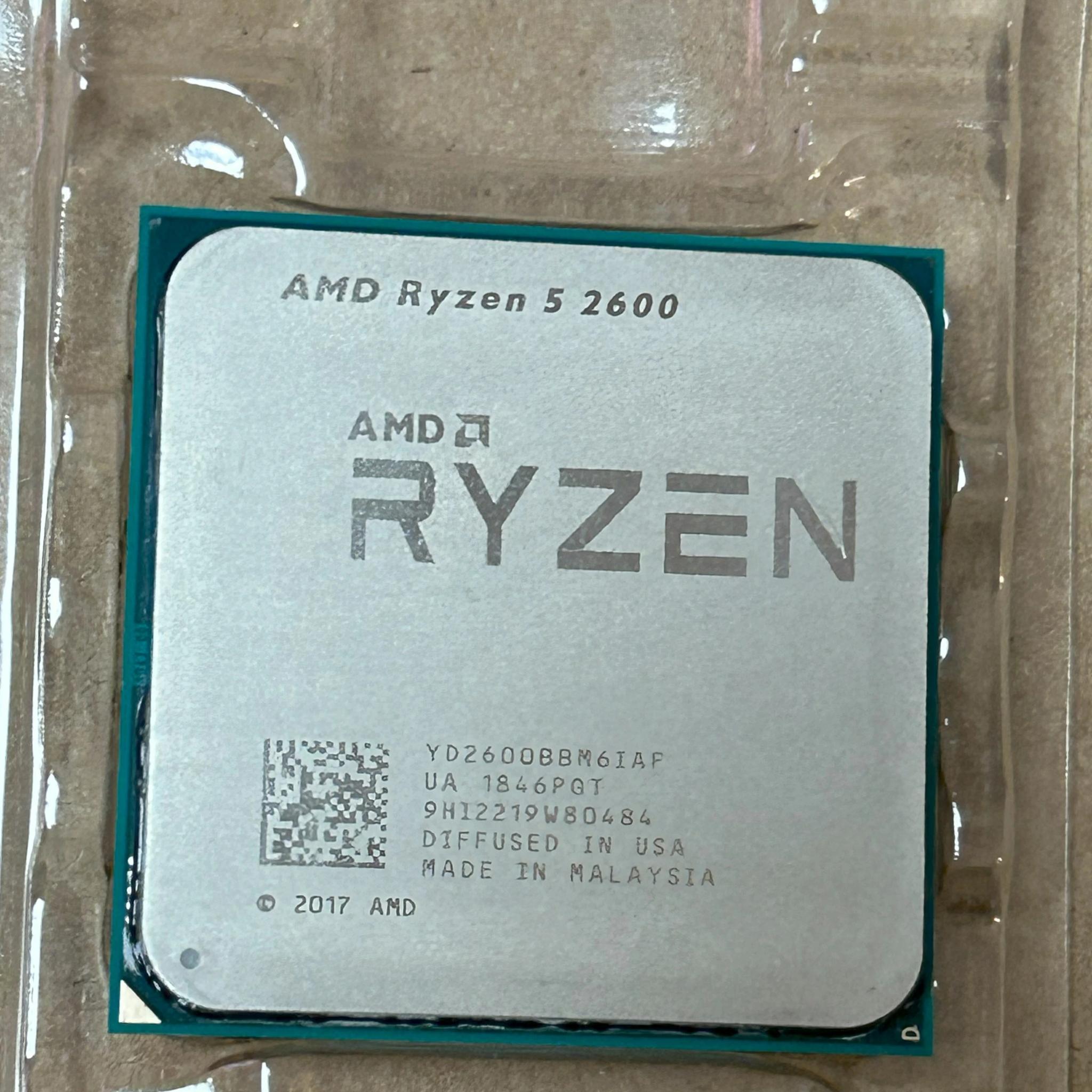 AMD Ryzen 5 2600 3.4 GHz 6-Core Processor w/ Wraith Stealth Cooler