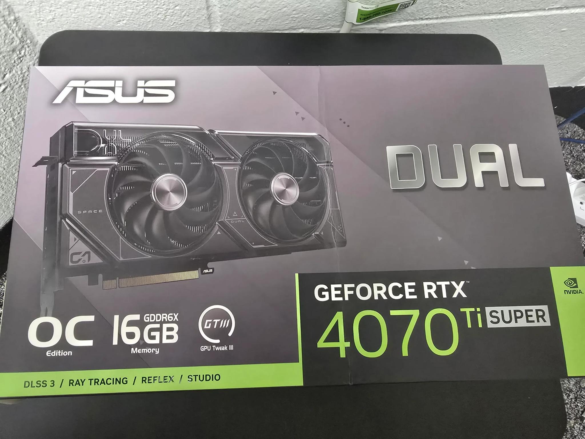 Asus 4070 Ti Super 16gb VRAM Dual Fan