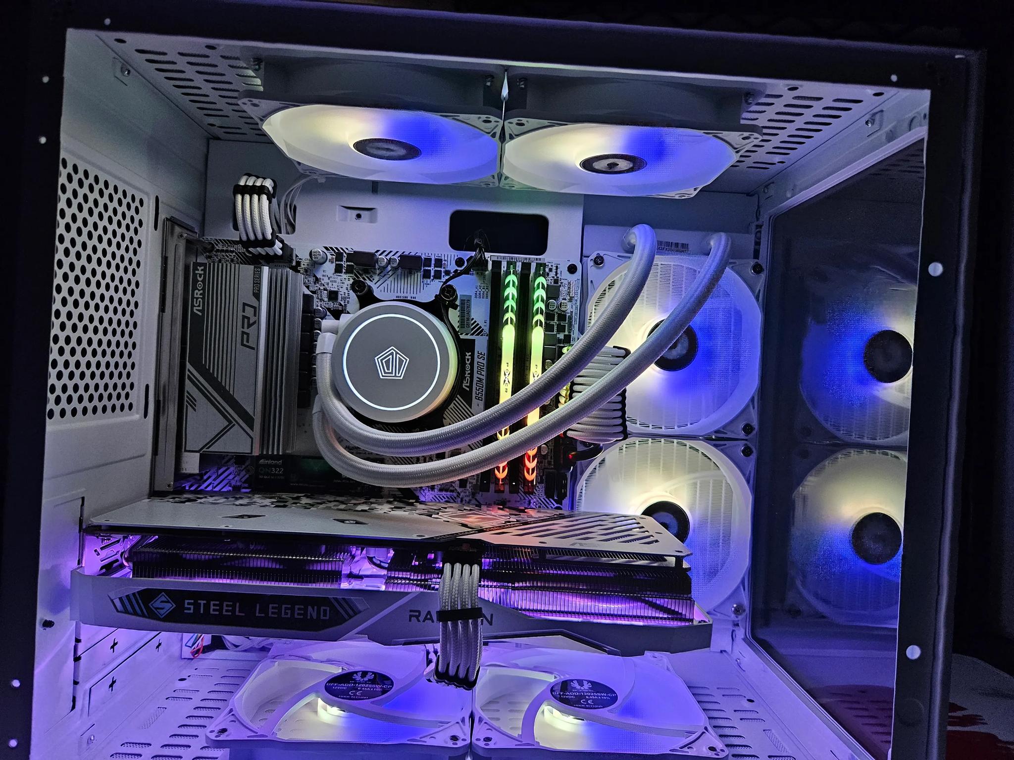 Spooky Season deal! Arctic Beast Liquid cooled RIG Ryzen 7 5700X / 32GB RAM/ 2TB SSD/ RX 6650 XT