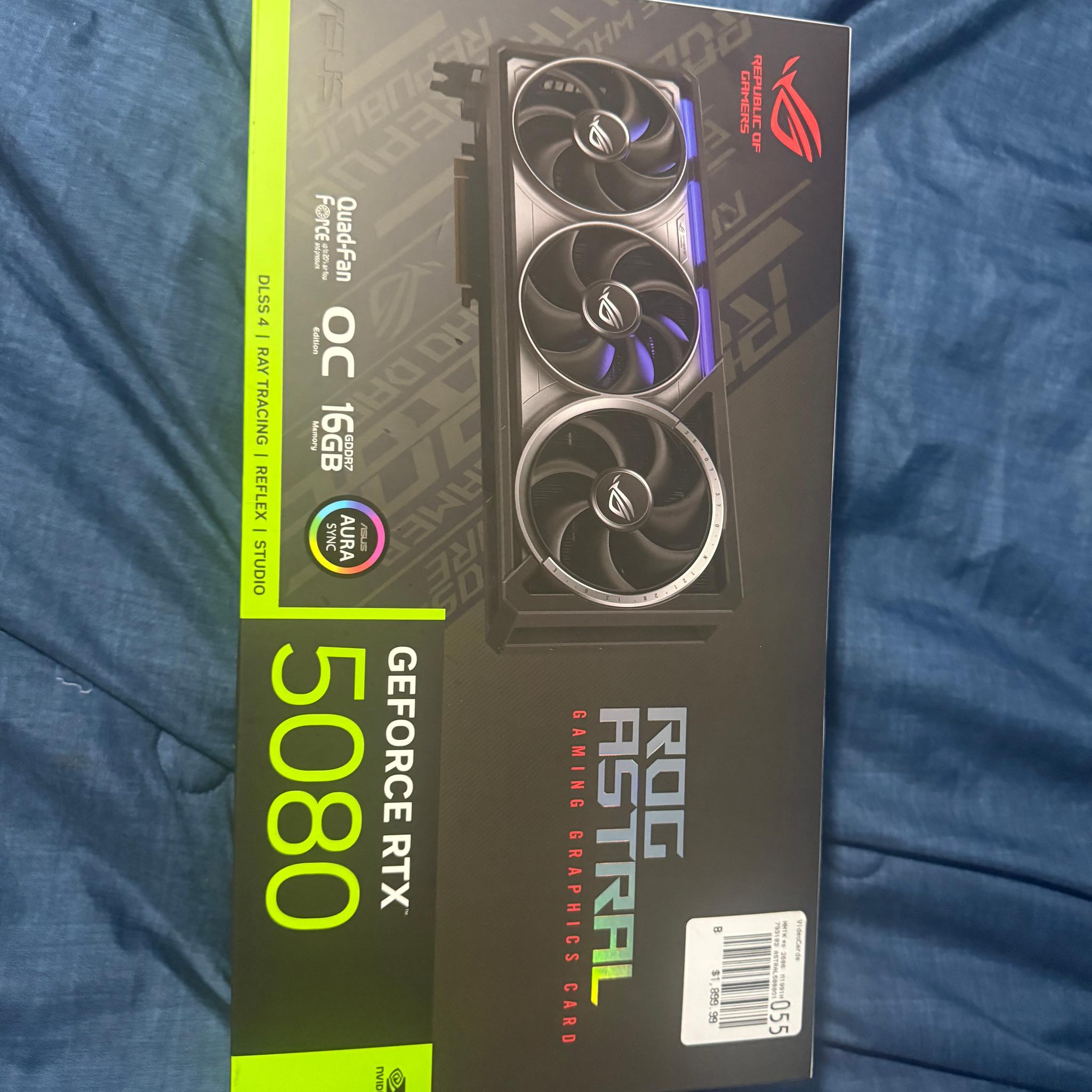 ASUS ROG Astral GeForce RTX 5080 16GB GDDR7 OC Edition