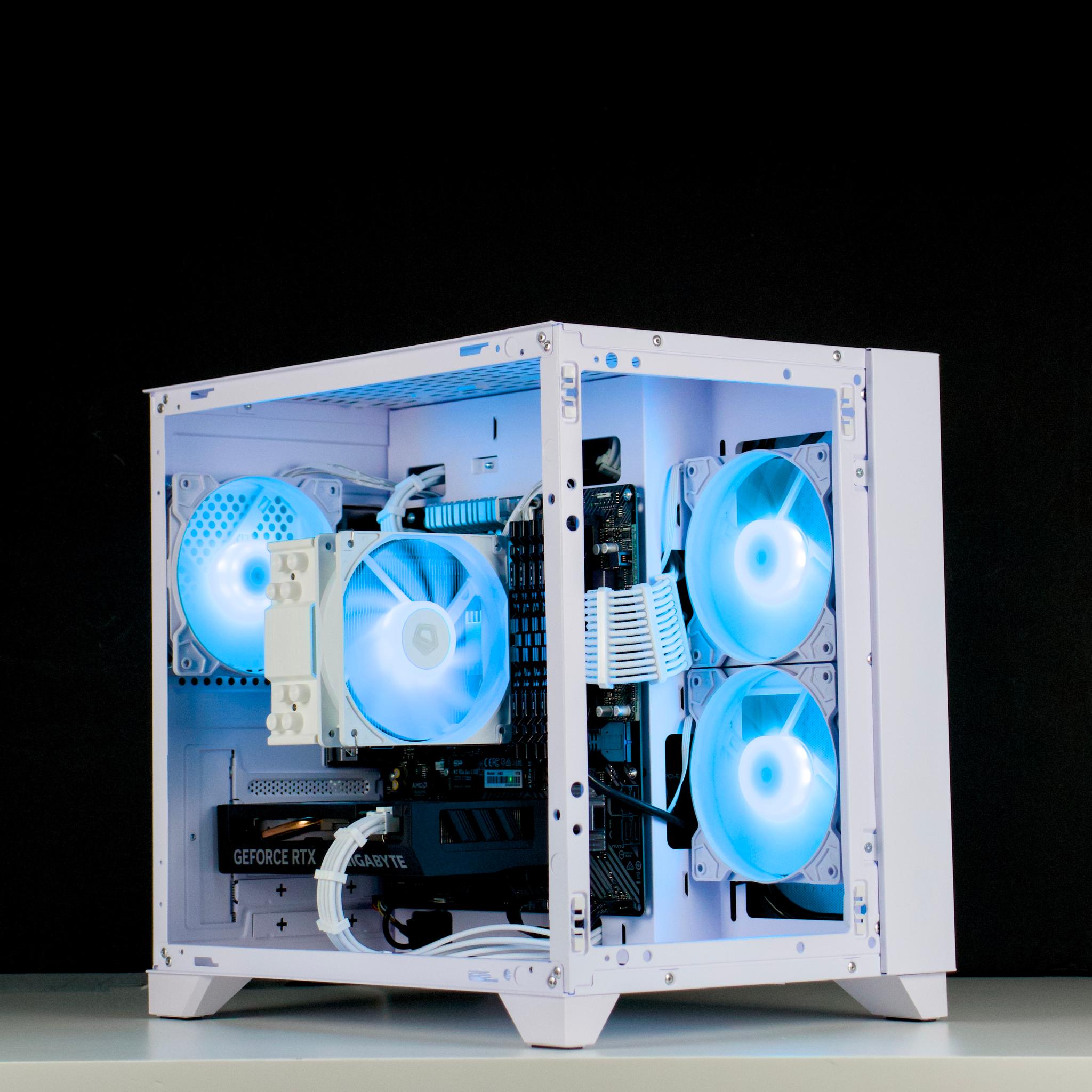 🧊❄️🧊 White Gaming PC – RTX 4060 , Ryzen 5 3600, 32GB RAM, 1TB SSD - WiFi, BlueTooth 🧊❄️🧊