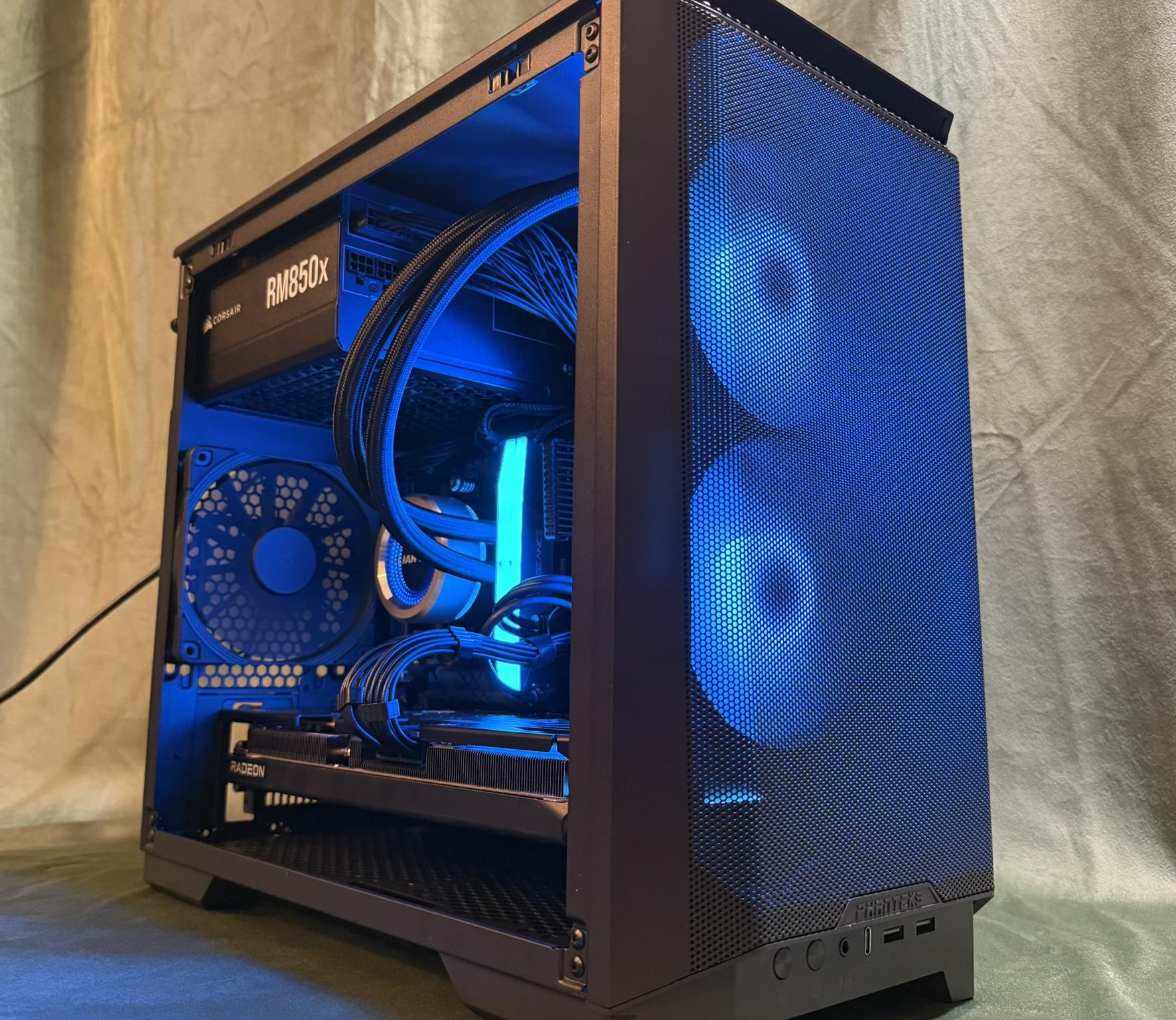 Mighty Midnight AMD 9700X - PowerColor Radeon RX 9070 Hellhound - BEAST 1440P & 4K Game Destroyer