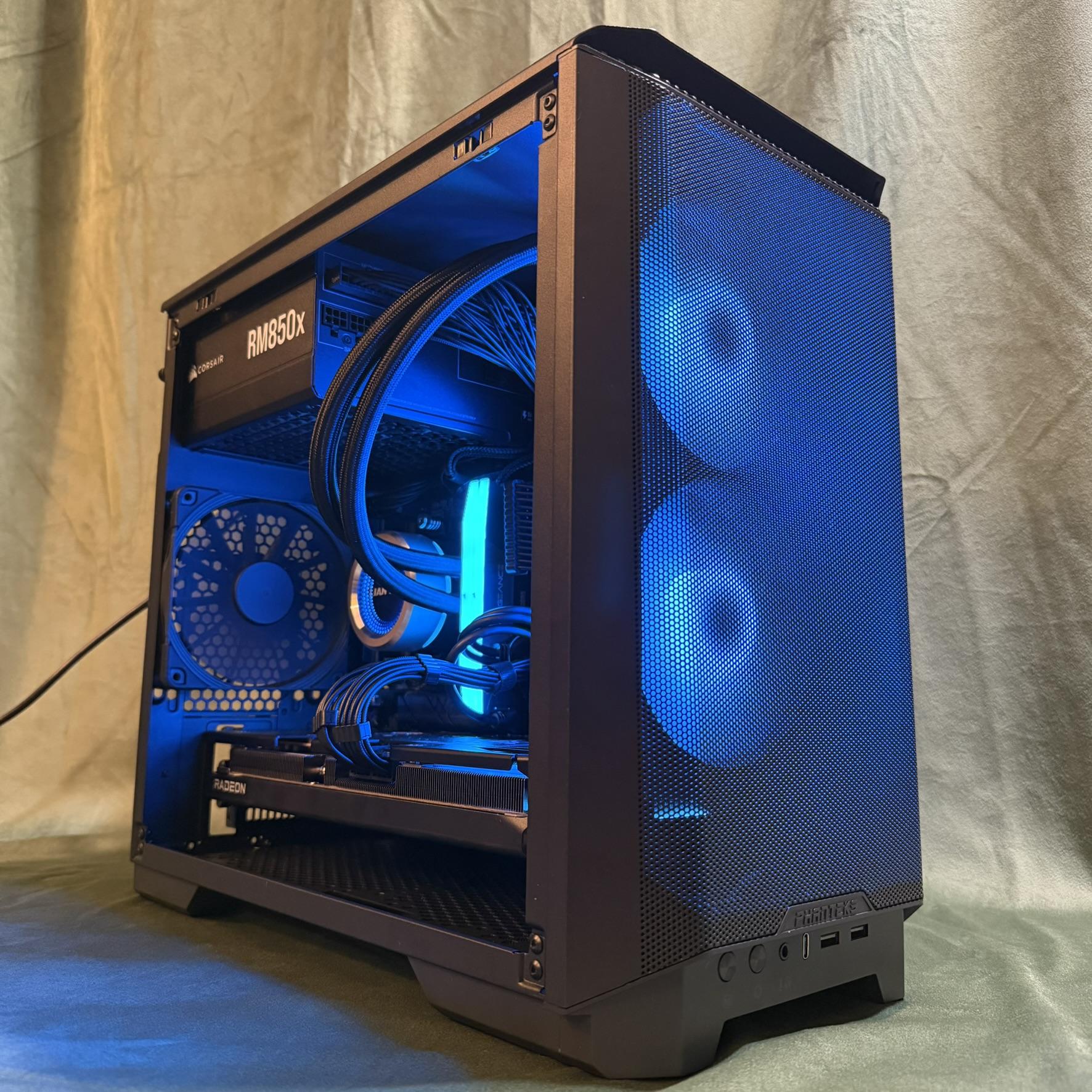 Mighty Midnight AMD 9700X - PowerColor Radeon RX 9070 Hellhound - BEAST 1440P & 4K Game Destroyer